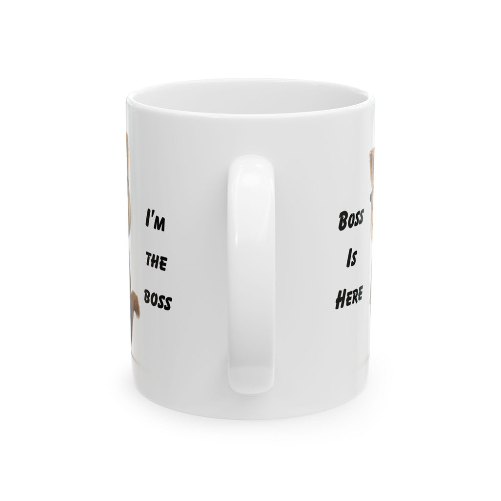 Funny Kitty Boss Cat Mug Coffee Grumpy Mug Cat Adorable 3D Cat Print Cup 11oz