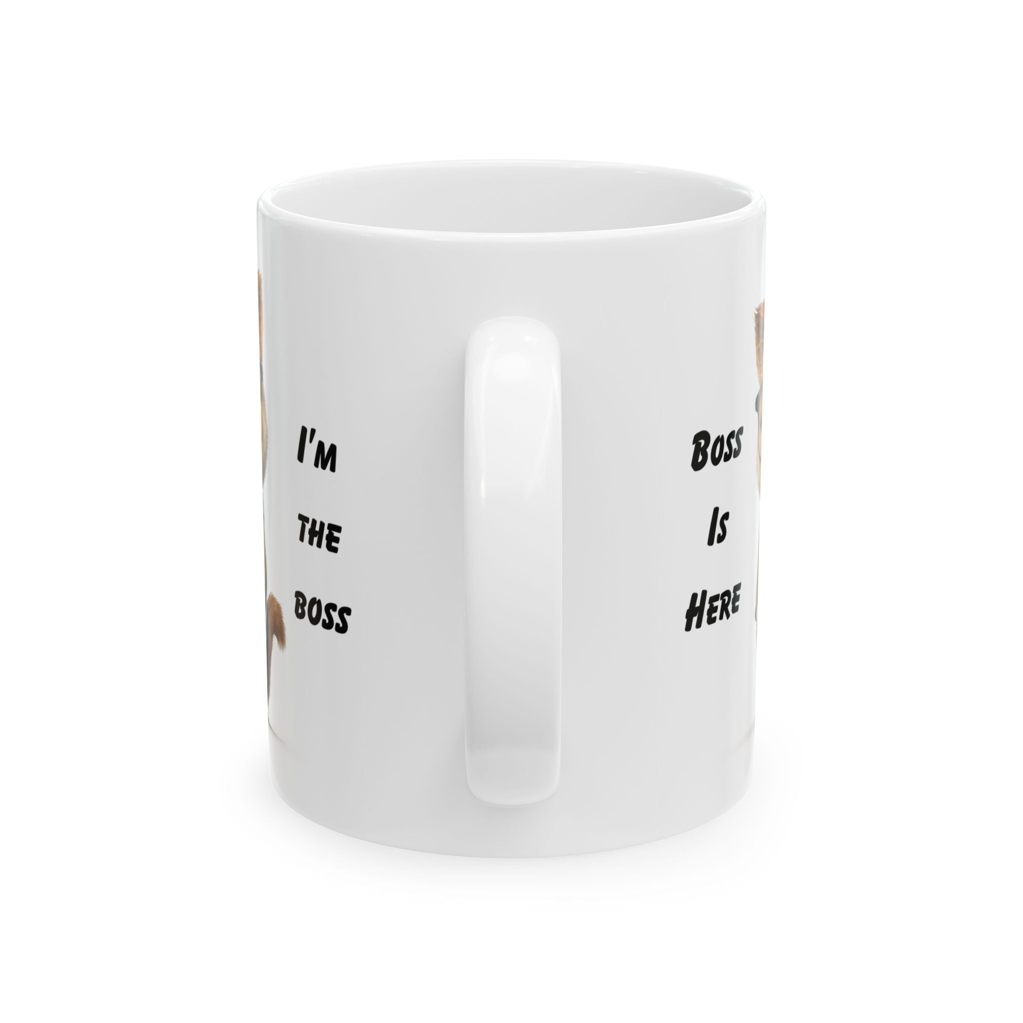 Funny Kitty Boss Cat Mug Coffee Grumpy Mug Cat Adorable 3D Cat Print Cup 11oz