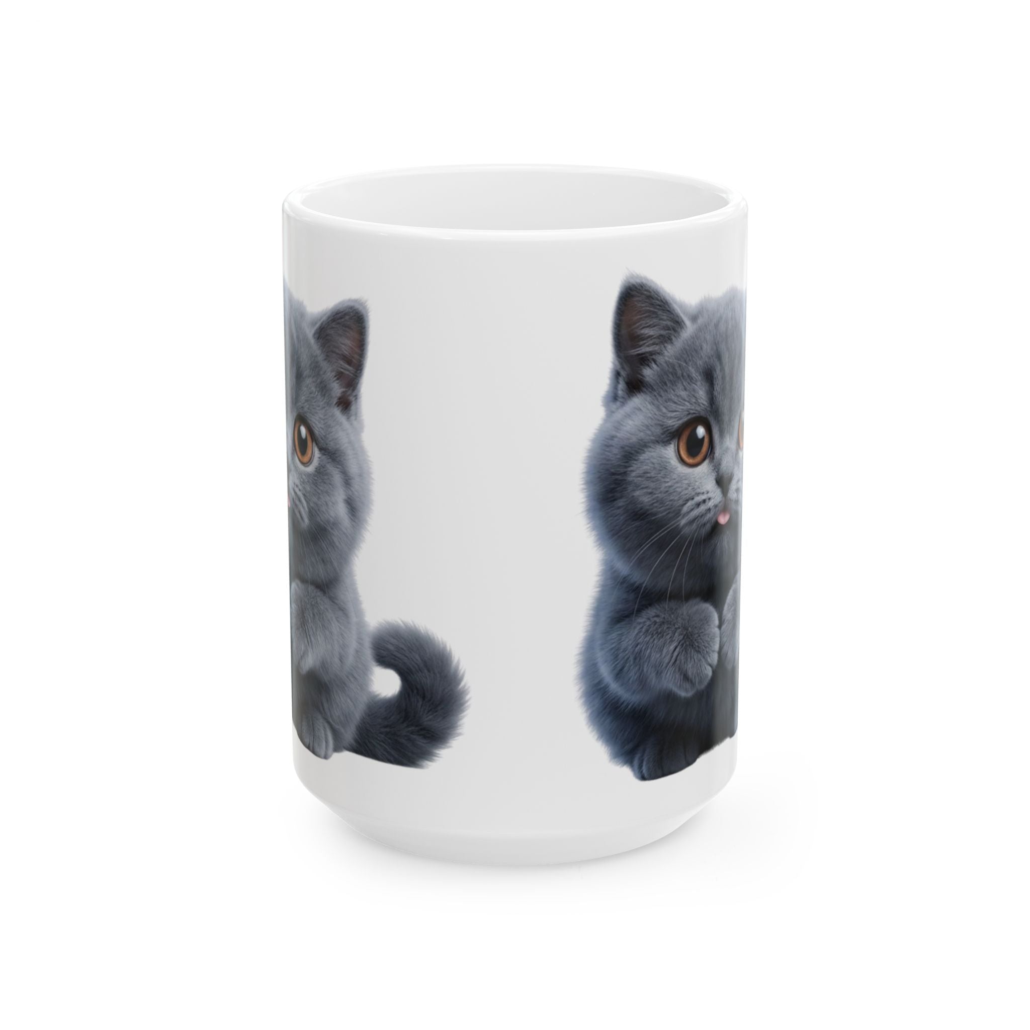 Funny British Shorthair Cat Mug Cute Detective Cat Coffee Cup Lover Gift Ceramic Mug 11oz 15oz Cat Mom Mug
