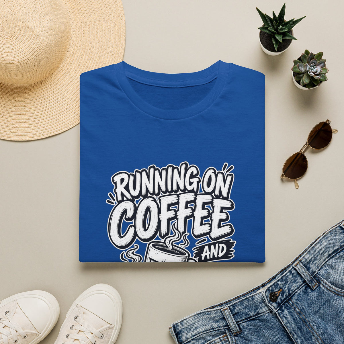 Funny Dark Humor Tshirt — Funny Office Tshirt Dark Humor Graphic Tee Unique Coworker Gift  RUNNING ON COFFEE AND PASSIVE AGGRESSION Shirt