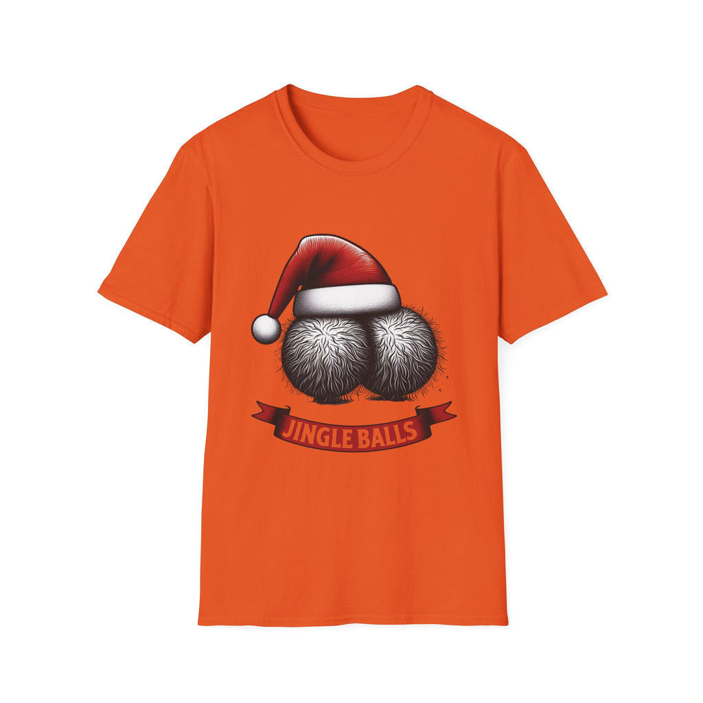 Tshirt Jingle Balls Funny Christmas T-Shirt Xmas Gift Tops Unisex Softstyle 2027