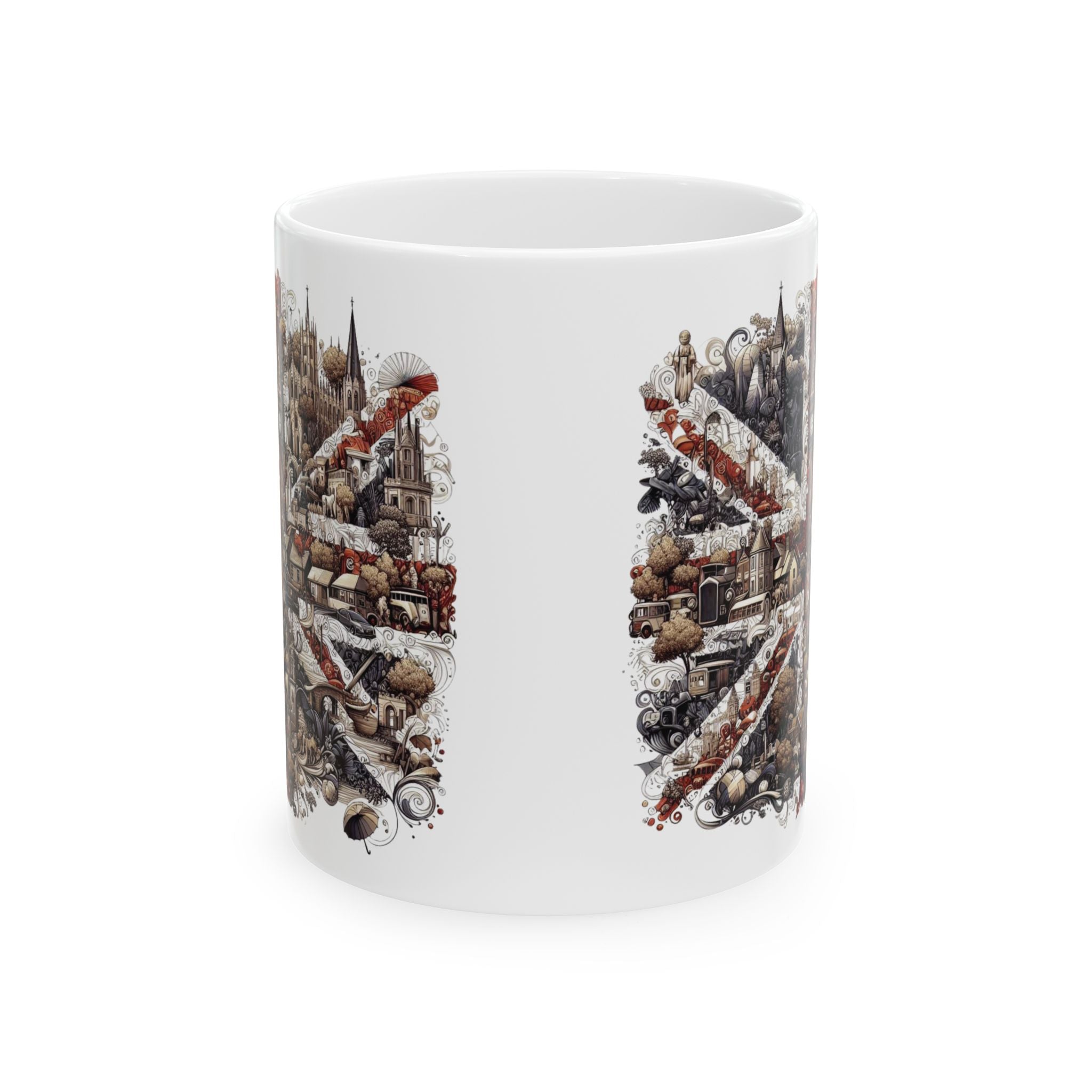 Great Britain Mug England Mug Tea Coffee Cup Ceramic Mug Unique Gift Travel Love 11oz