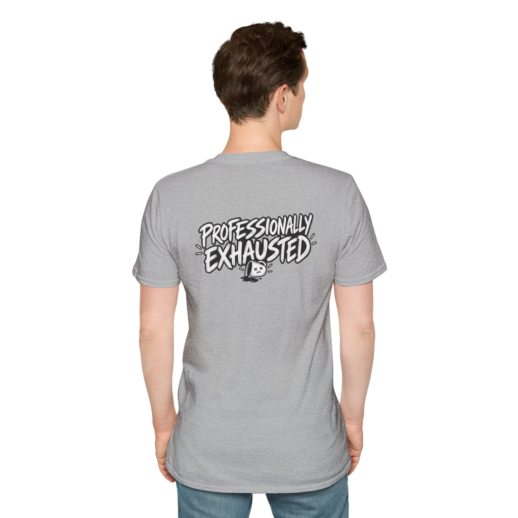 Funny Dark Humor Shirt Professionally Exhausted Funny Office Tee Unique Gift