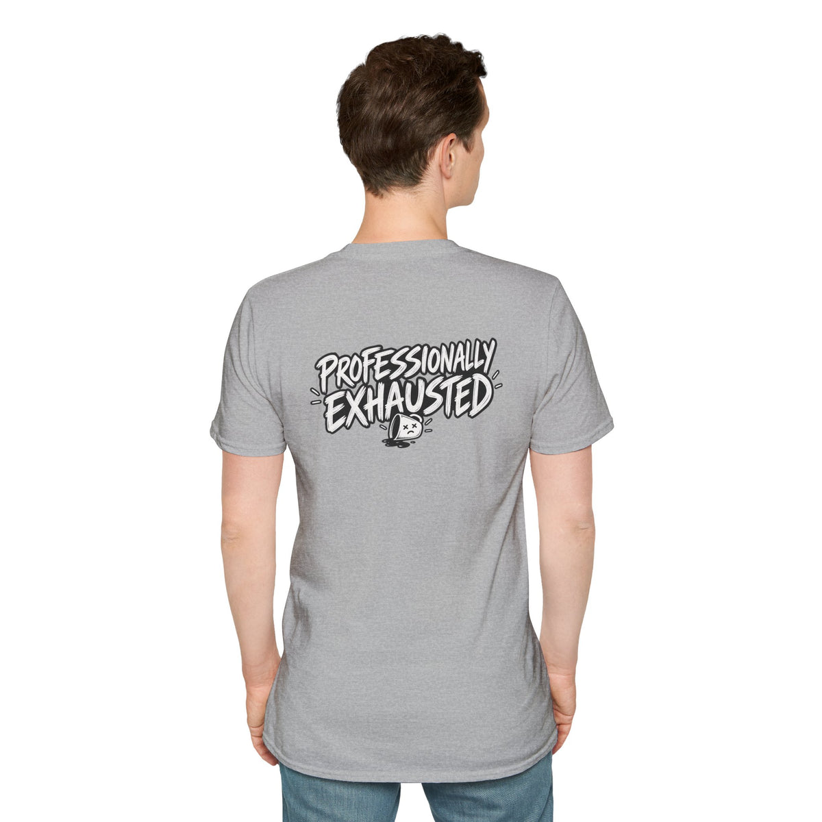 Funny Dark Humor Shirt Professionally Exhausted Funny Office Tee Unique Gift