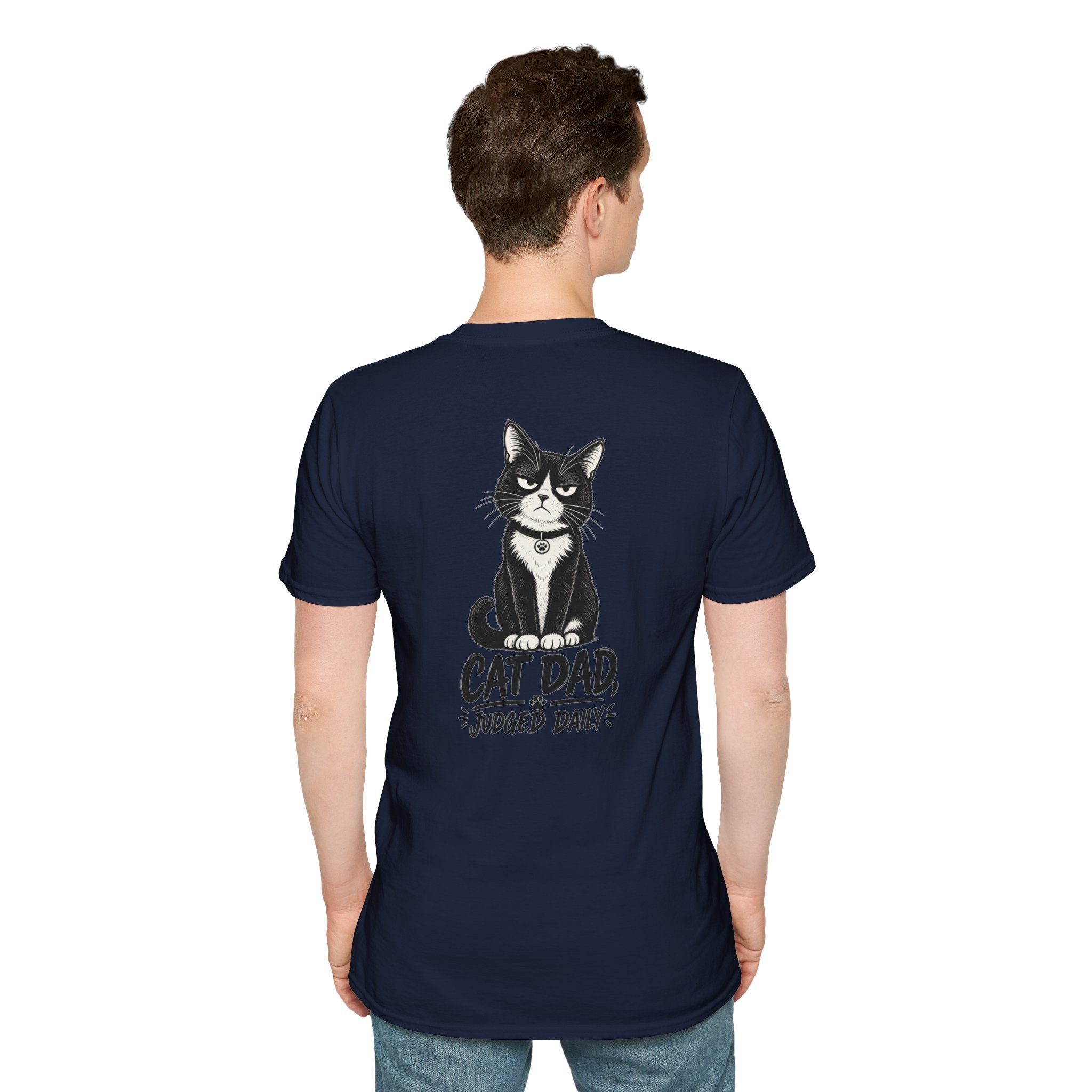 Cat Dad Shirt Judged Daily Funny Cat Lover Graphic Tee Dark Humor Tee Unique Gift Funny Tshirt