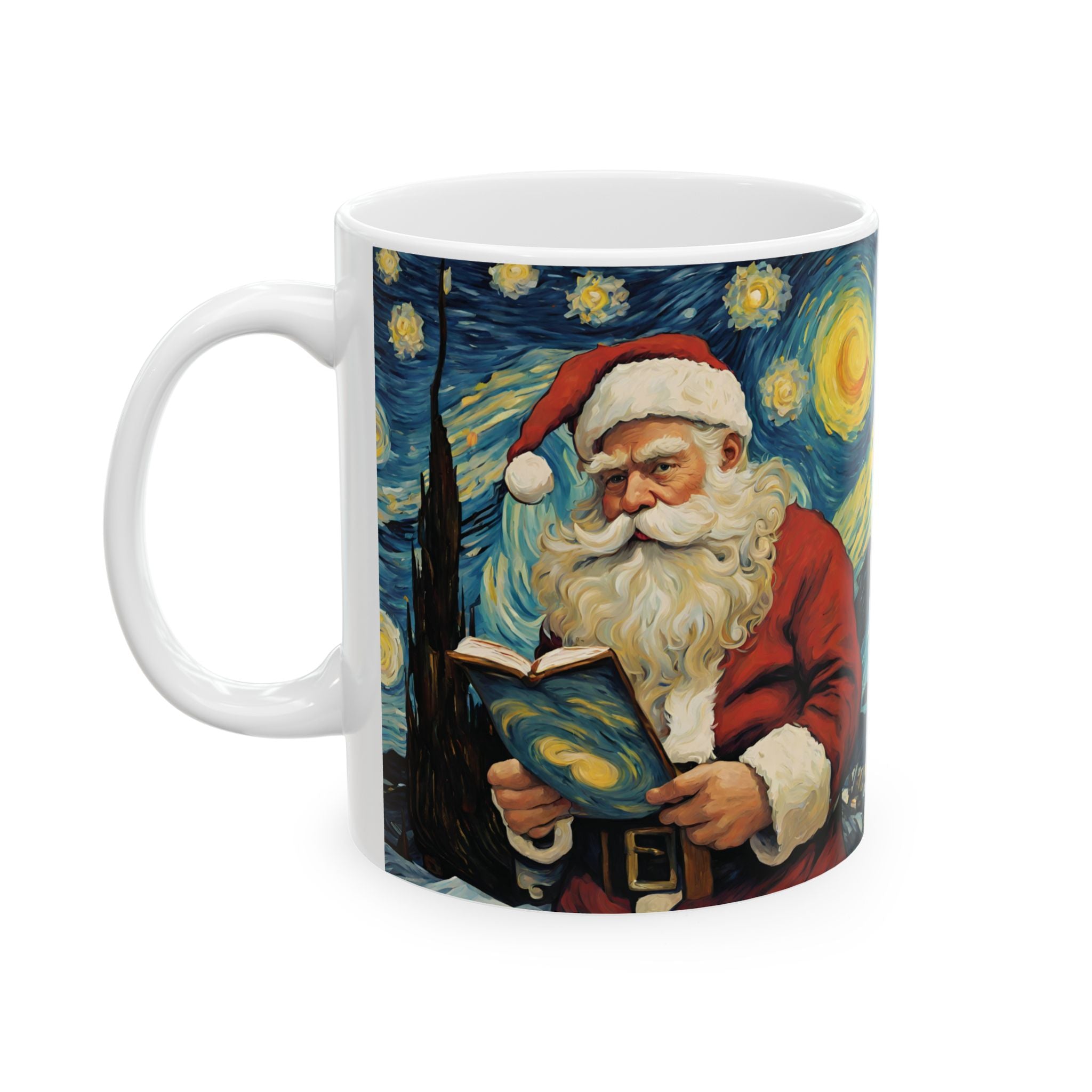 Santa Claus Mug Vincent Van Gogh Mug Starry Night Unique Funny Coffee Cup Gift