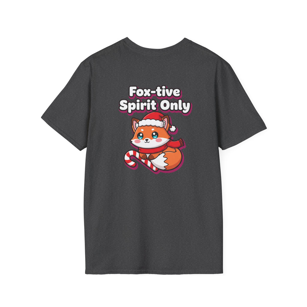 Cute Christmas Shirt Foxtive Spirit Only Funny Animal Unisex Softstyle Tee Christmas Gift