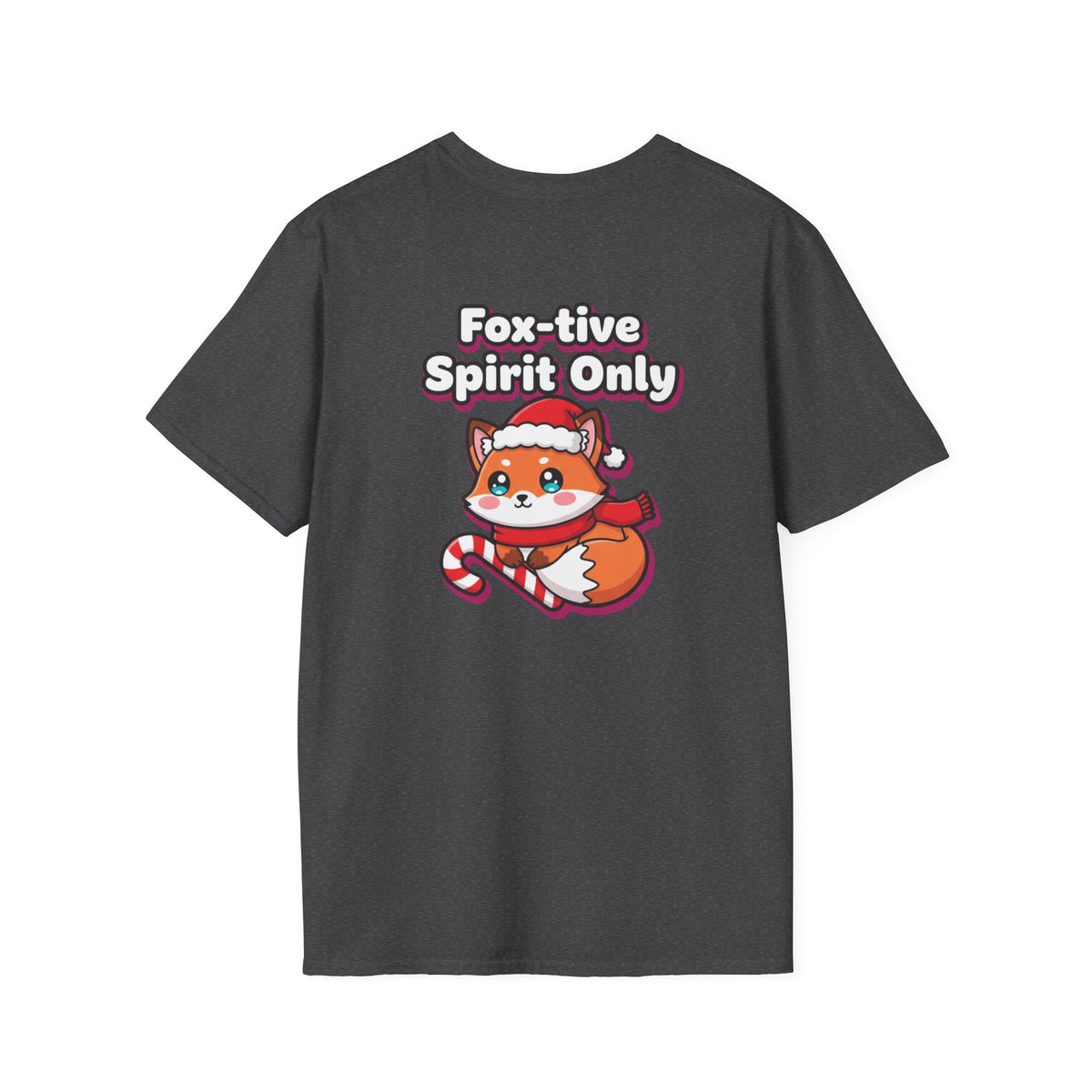 Cute Christmas Shirt Foxtive Spirit Only Funny Animal Unisex Softstyle Tee Christmas Gift
