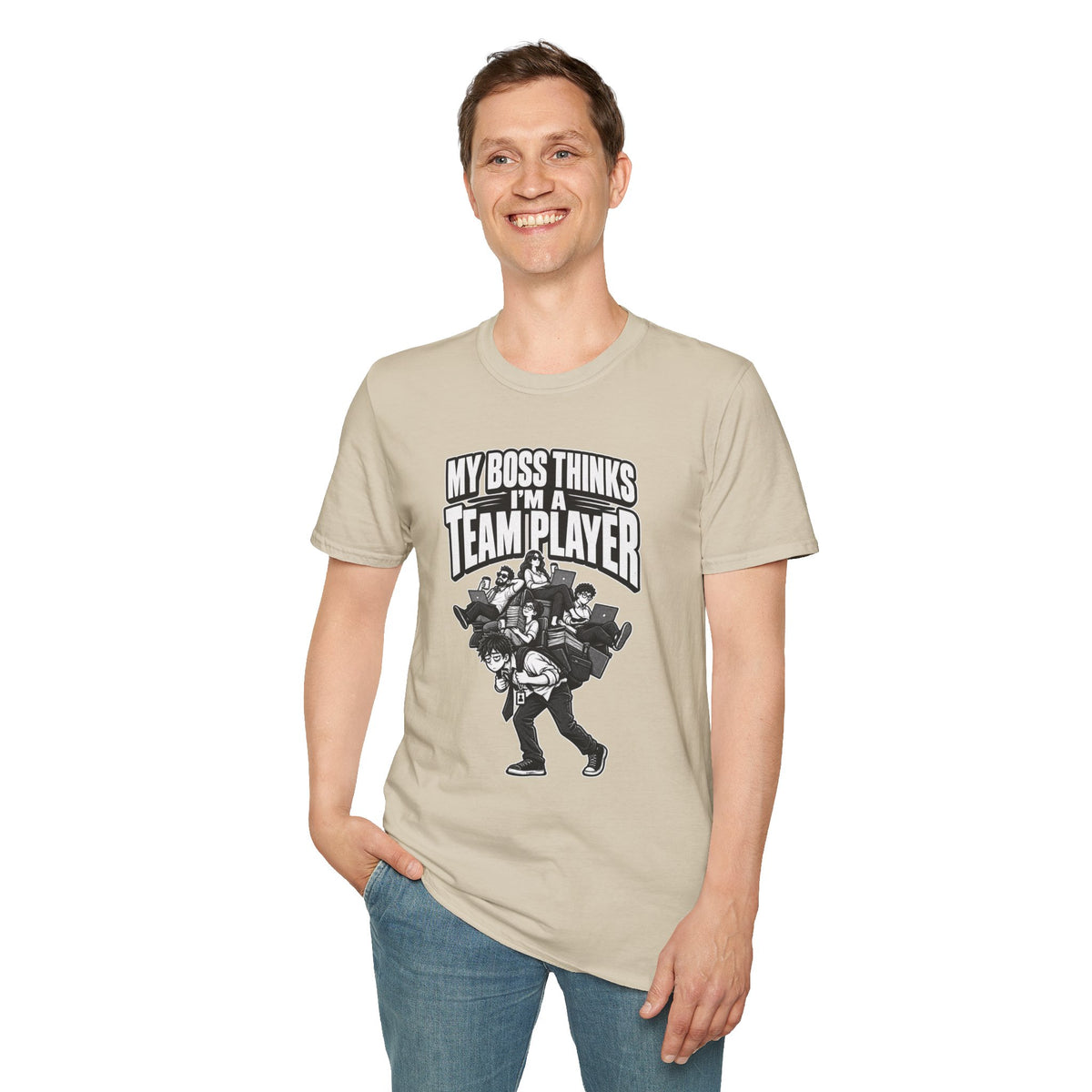 Funny Dark Humor Tshirt — Funny Office Tshirt Dark Humor Graphic Tee Unique Coworker Gift TEAM PLAYER Shirt