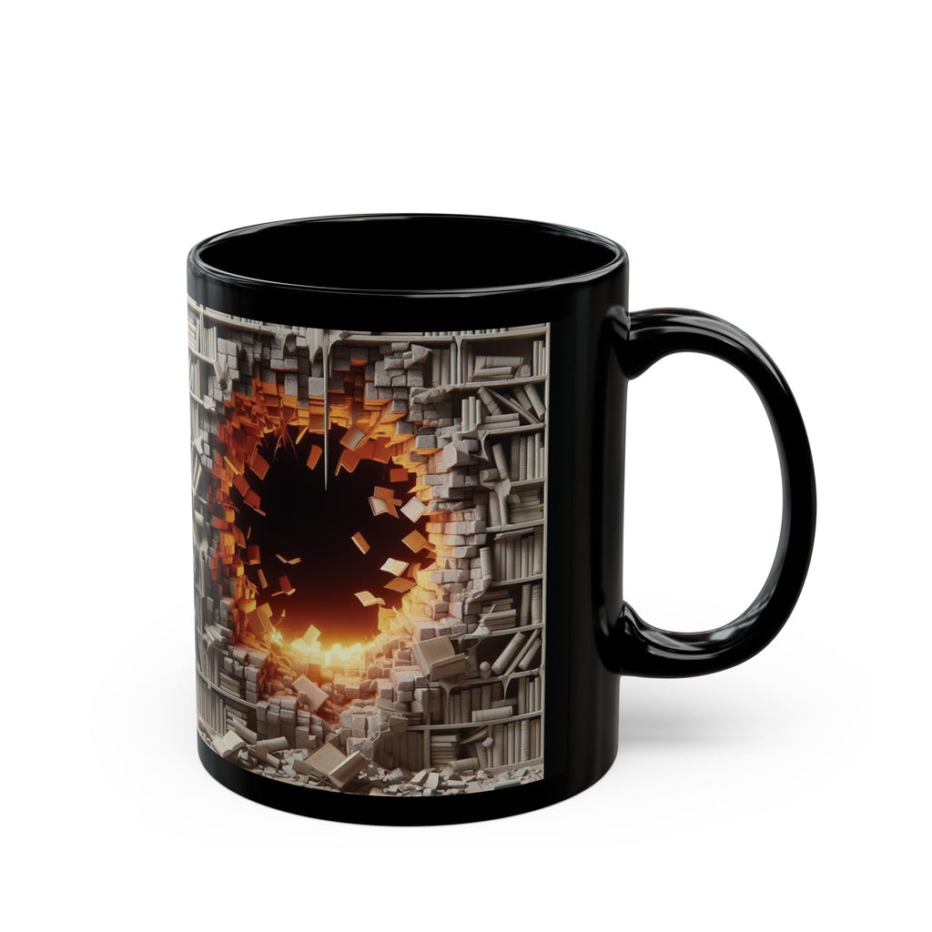 3D Bookshelf Mug-Library Book Mugs Funny Ceramic Mug Unique Gift Cup Work Office