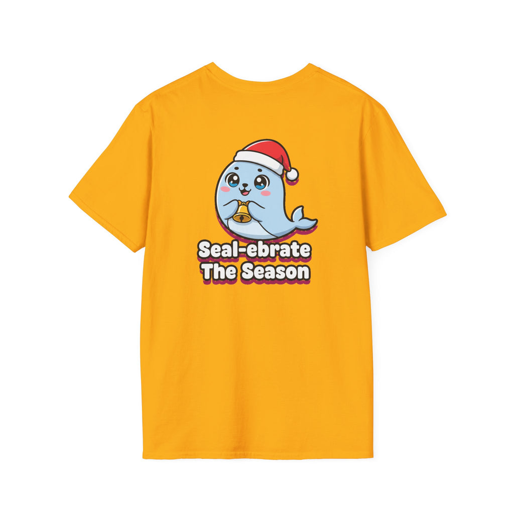 Cute Christmas Shirt Sealebrate The Season Funny Animal Unisex Softstyle Tee Christmas Gift
