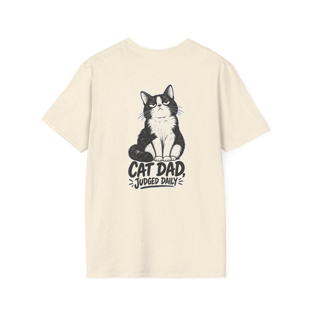 Cat Dad Shirt Judged Daily Funny Cat Lover Graphic Tee Dark Humor Tee Unique Gift Funny Tshirt