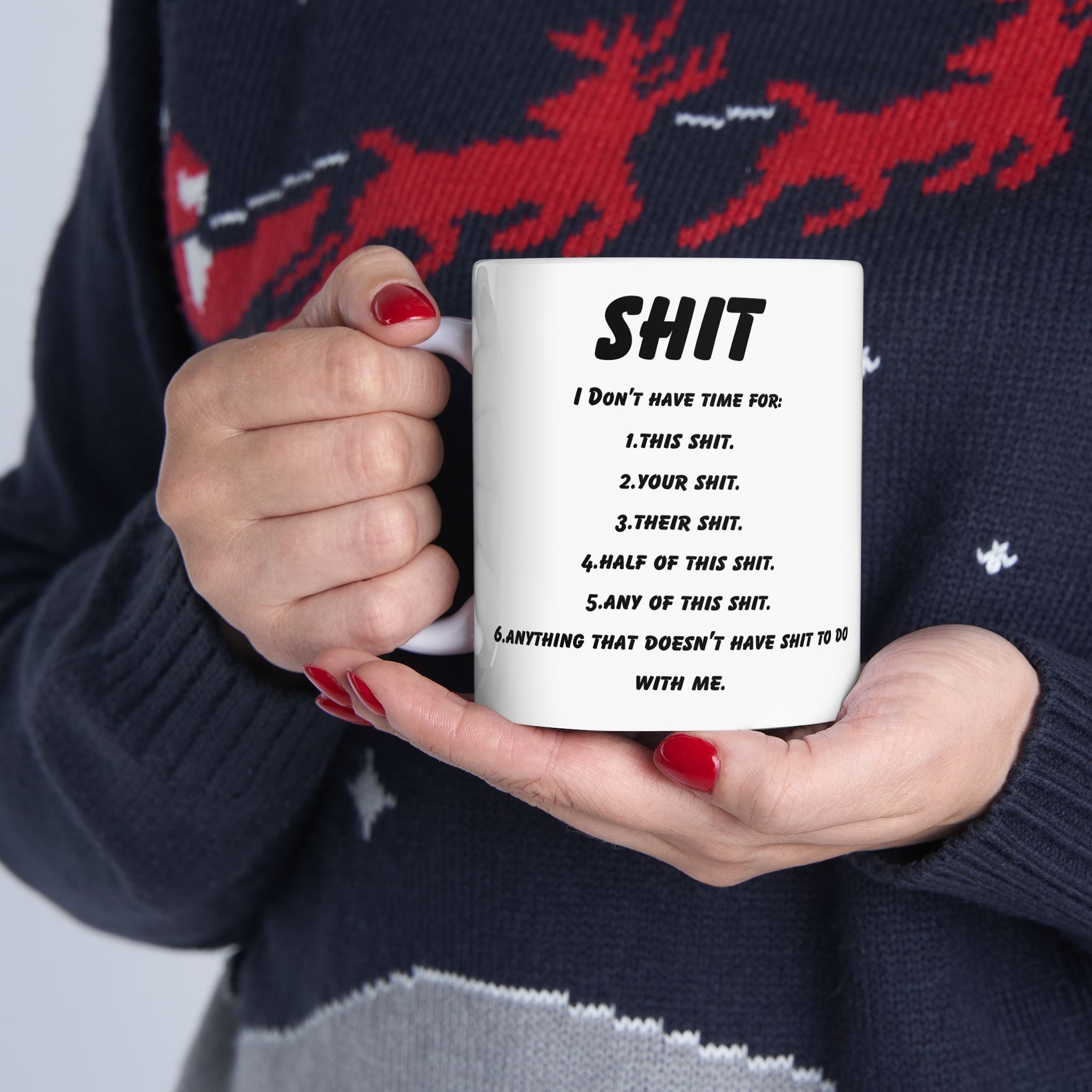 It Don't Have Time For Mug Funny Sarcastic Novelty Coffee Cup-11oz Cute Gift Mug