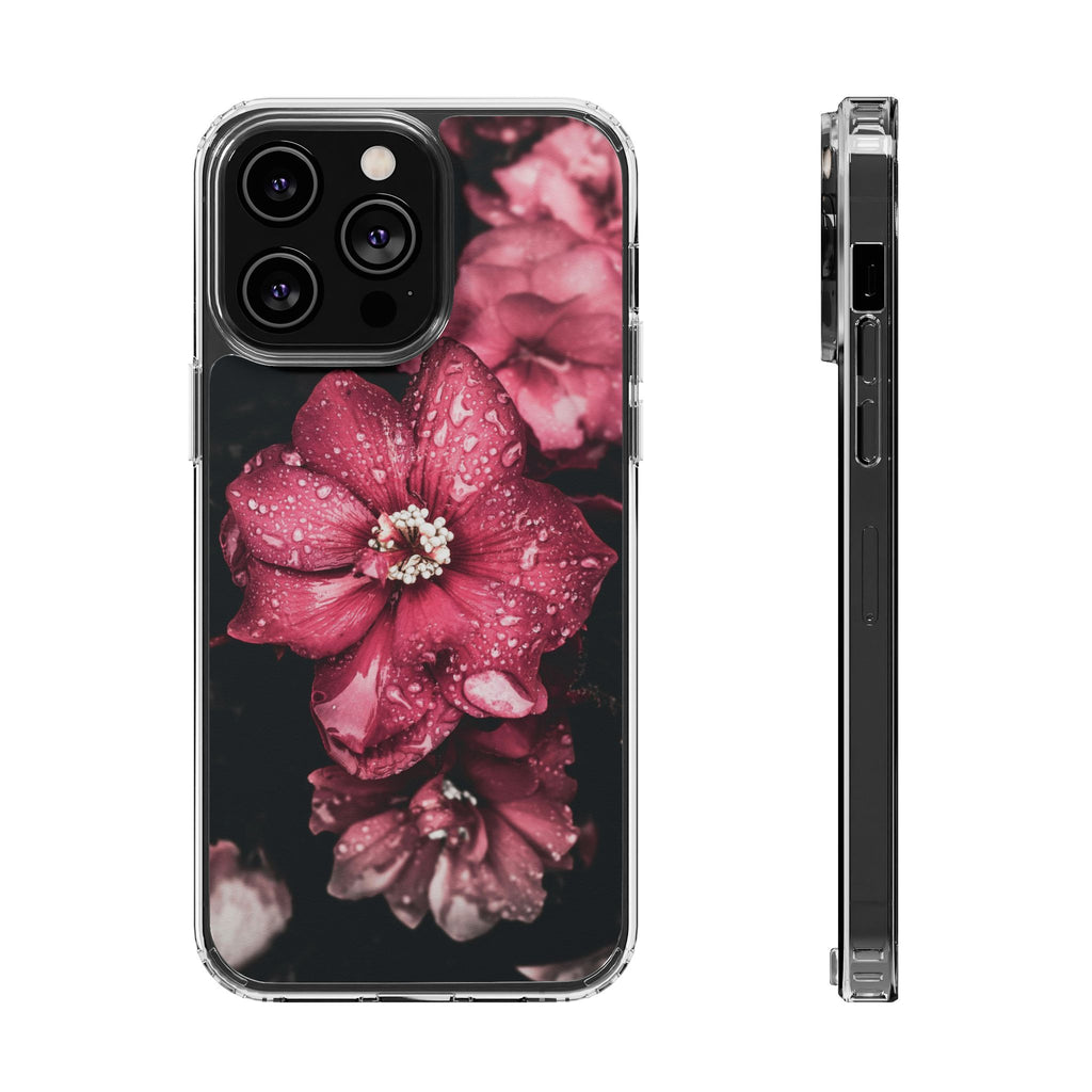 Pink Flowers Clear Cases iPhone Case Samsung Phone Case Unique Gift Cute Phone Cover Unique iPhone 17 Pro Max Phone Case