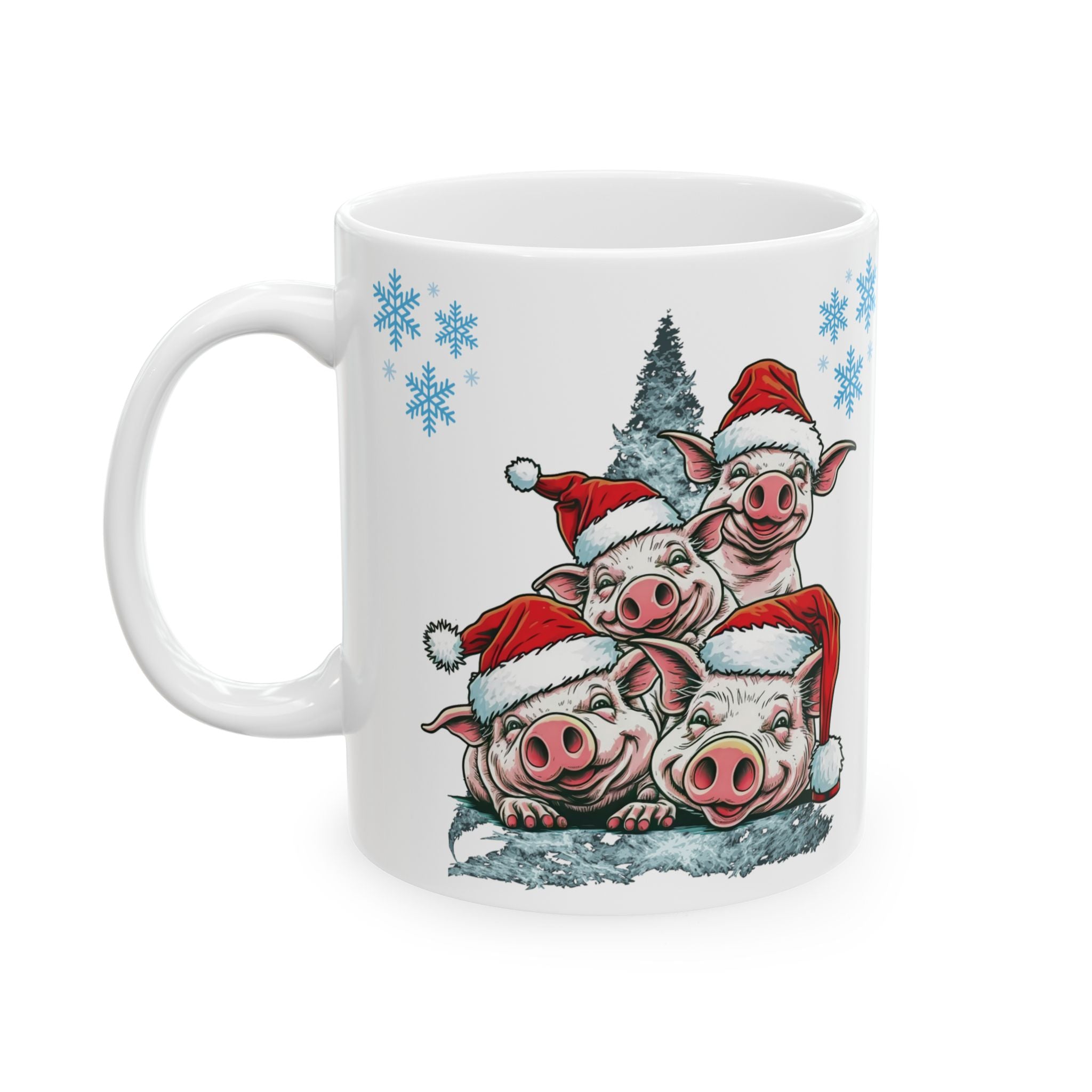 Christmas Mug Pigs Best Gift Holiday Festive Cup Coffee Christmas Gift Cute Mug