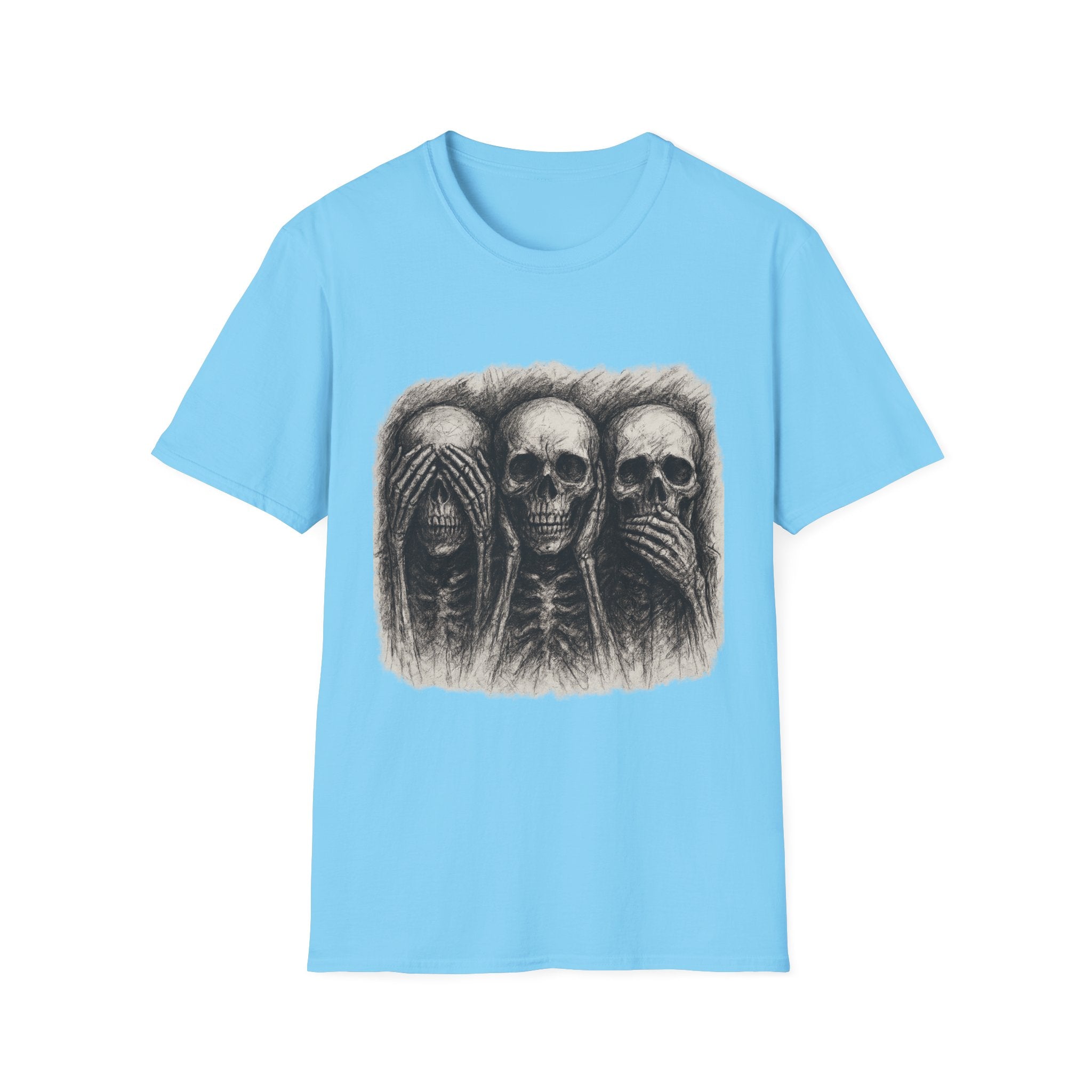 Mens Skull T-shirt Graphic Tees Skeleton Apparel Clothing Skulls Accessories Best Gift