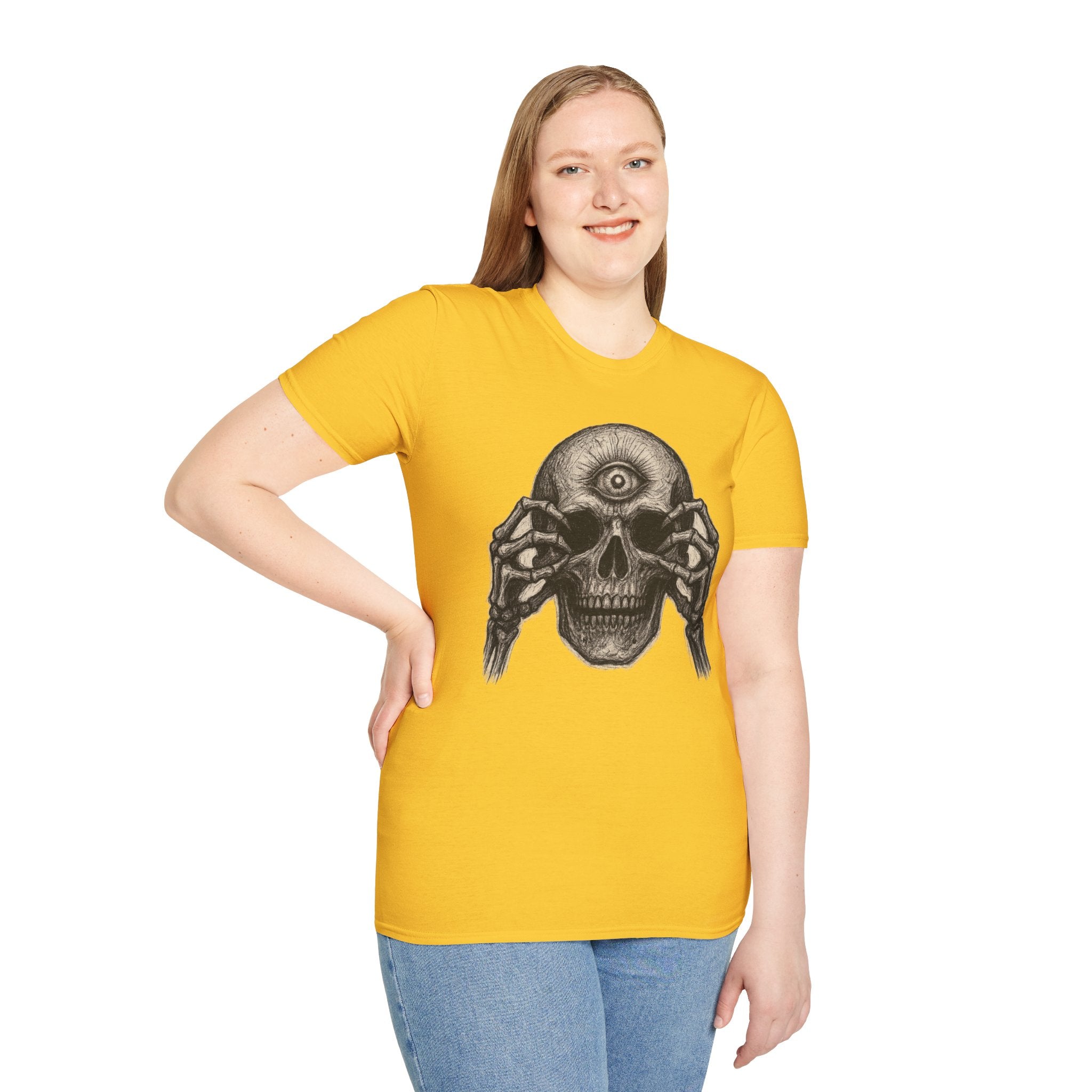 Mens Skull T-shirt Graphic Tees Skeleton Apparel Clothing Skulls Accessories Best Gift