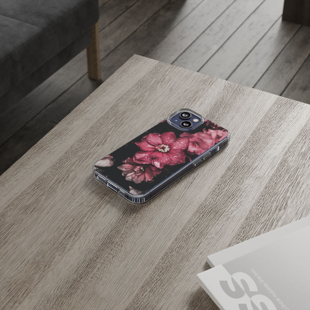 Pink Flowers Clear Cases iPhone Case Samsung Phone Case Unique Gift Cute Phone Cover Unique iPhone 17 Pro Max Phone Case