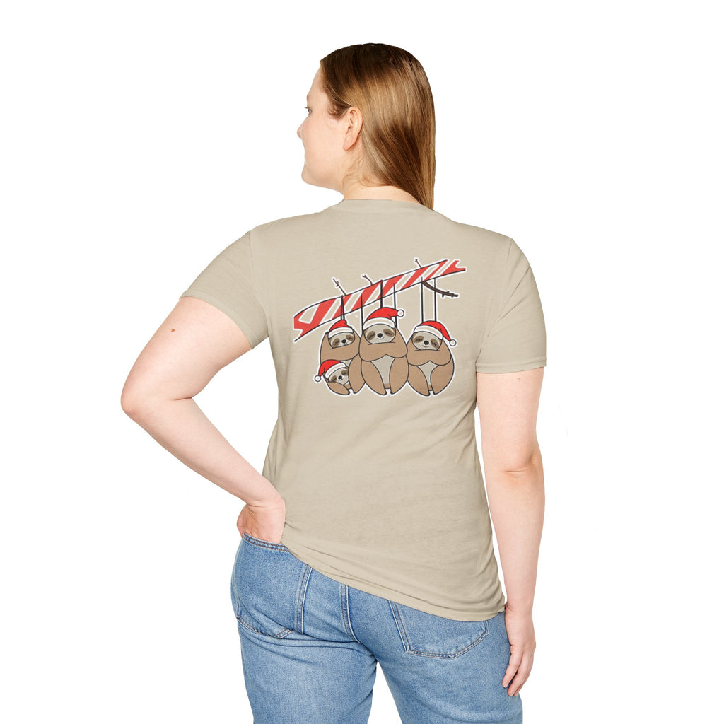 Christmas Sloths Family T-Shirt | Cute Cartoon Holiday Design Unique Holiday Gift Shirt