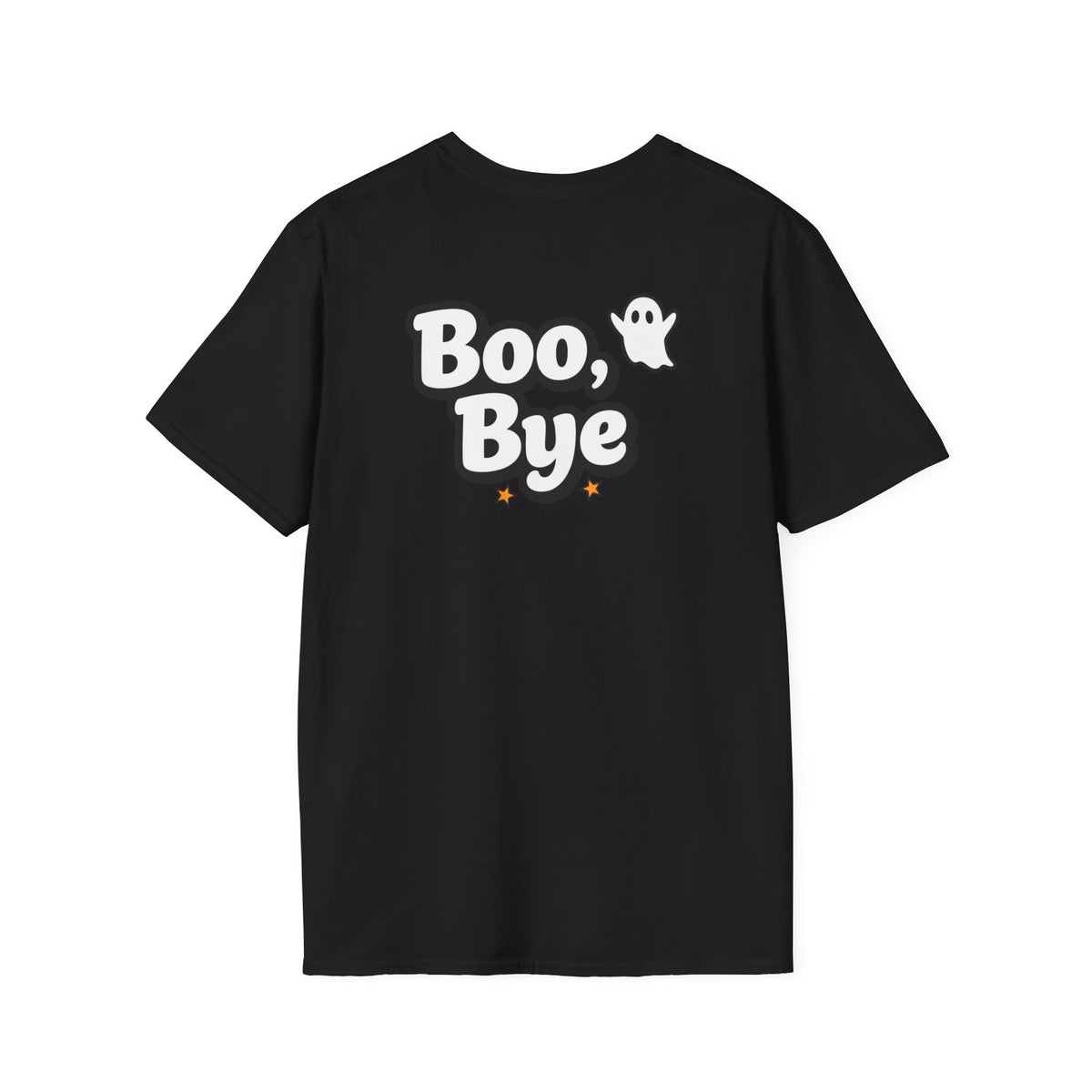Dark Humor Halloween Shirt Boo Bye Funny Minimalist Ghost Sarcastic Unisex Softstyle Tee Adult Halloween Gift