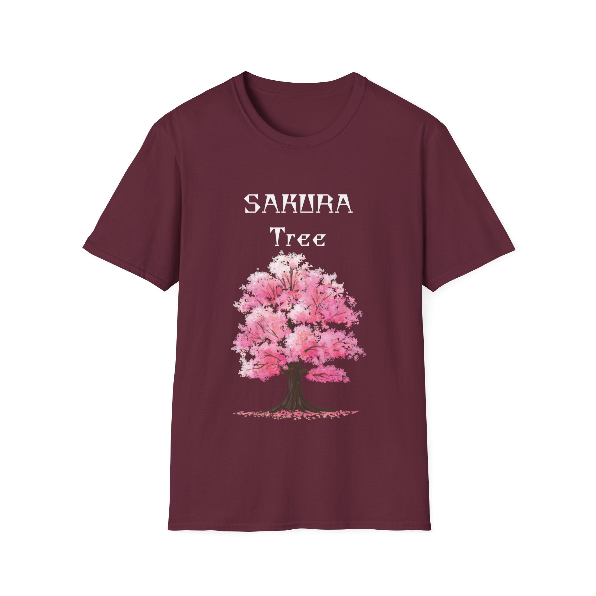 Sakura T-Shirt Japanese Art Shirt Unisex Softstyle Cherry Blossom Flower T-shirt