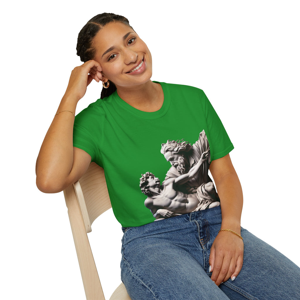 Funny Albert Einstein Unisex Softstyle T-Shirt Unique Gift Cotton T-shirt Art