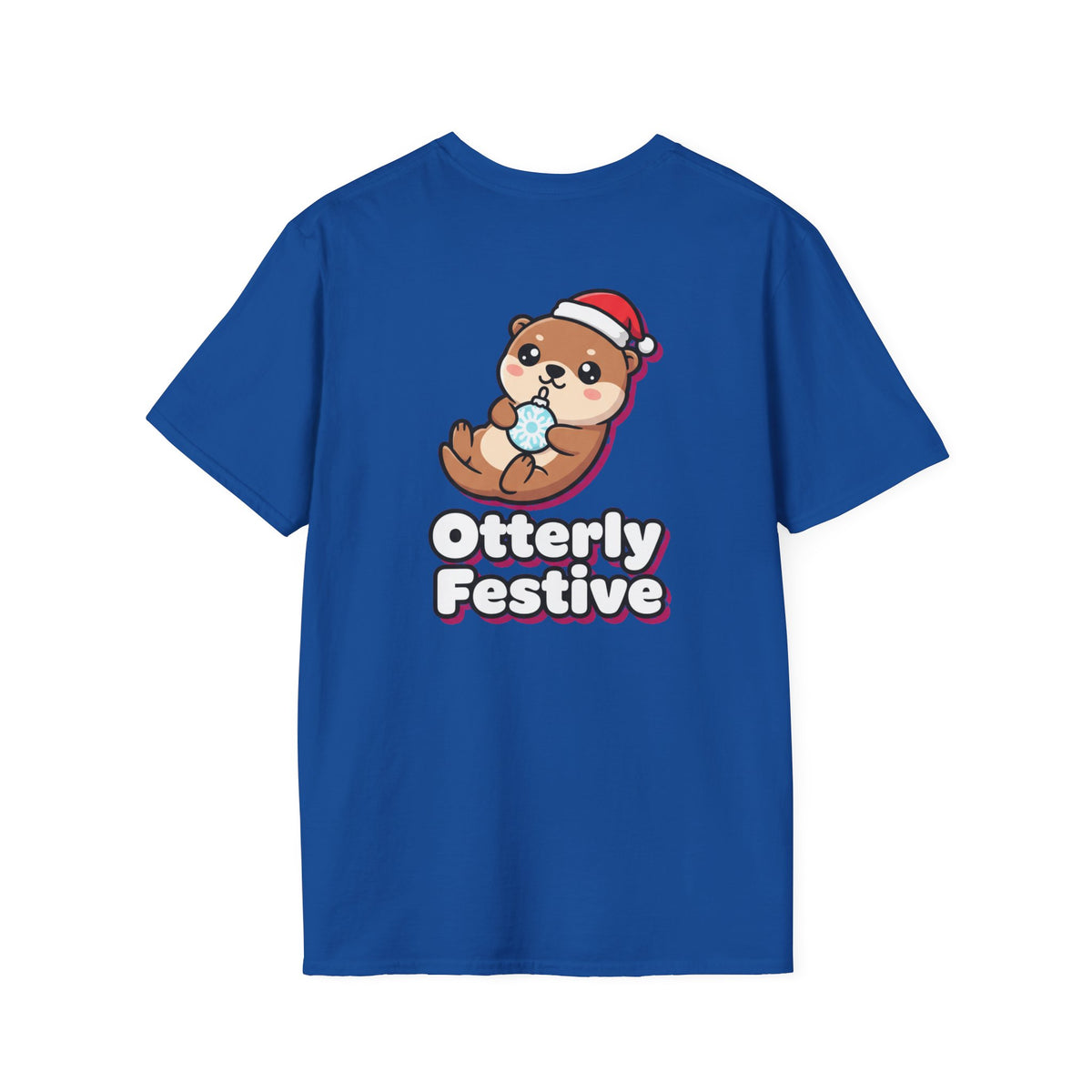 Cute Christmas Shirt Otterly Festive Funny Animal Unisex Softstyle Tee Christmas Gift