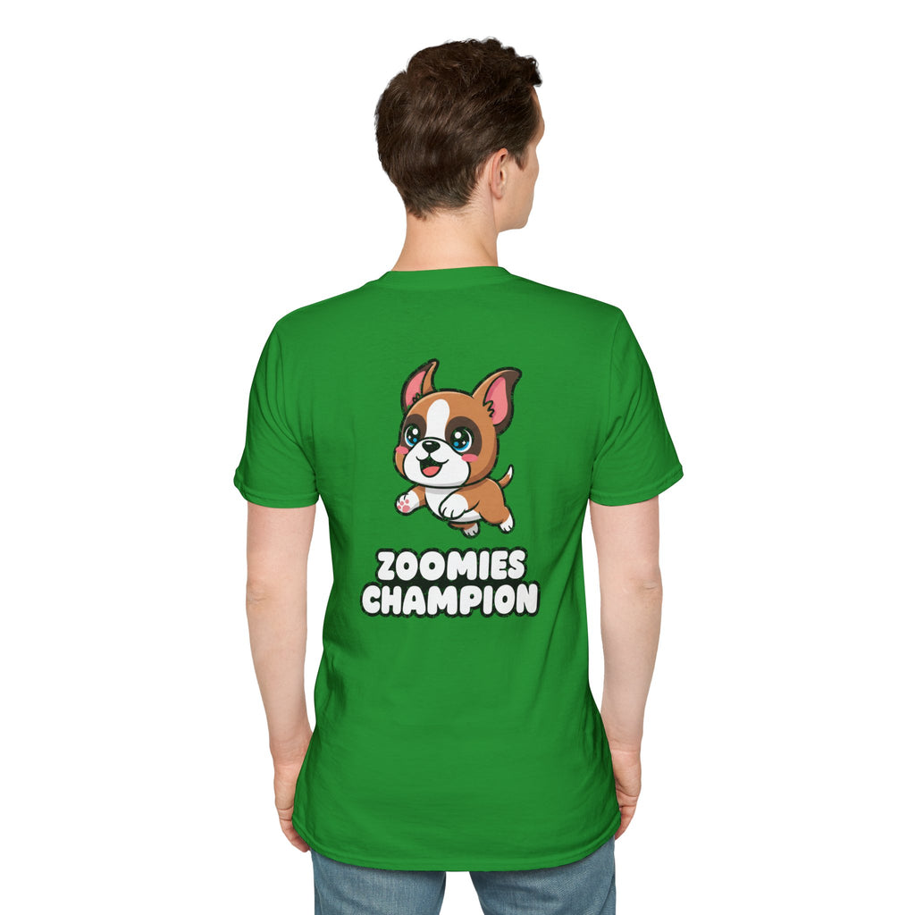 Cute Boxer Shirt Zoomies Champion Funny Dog Lover Unisex Softstyle Tee Gift