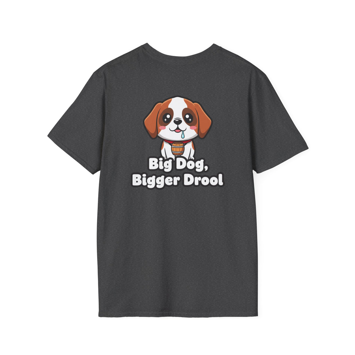 Cute Saint Bernard Shirt Big Dog, Bigger Drool Funny Dog Lover Unisex Softstyle Tee Gift