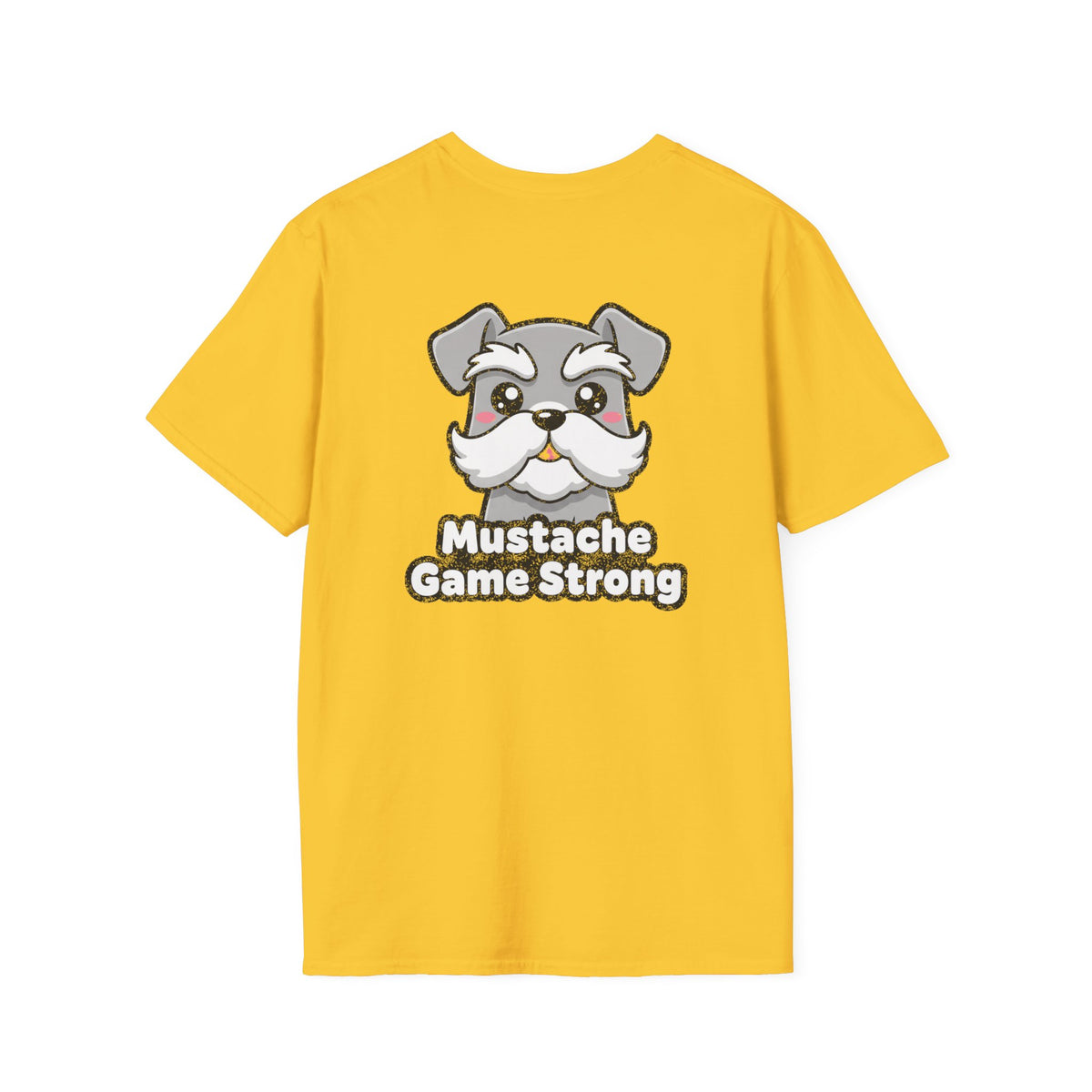 Cute Schnauzer Shirt Mustache Game Strong Funny Dog Lover Unisex Softstyle Tee Gift