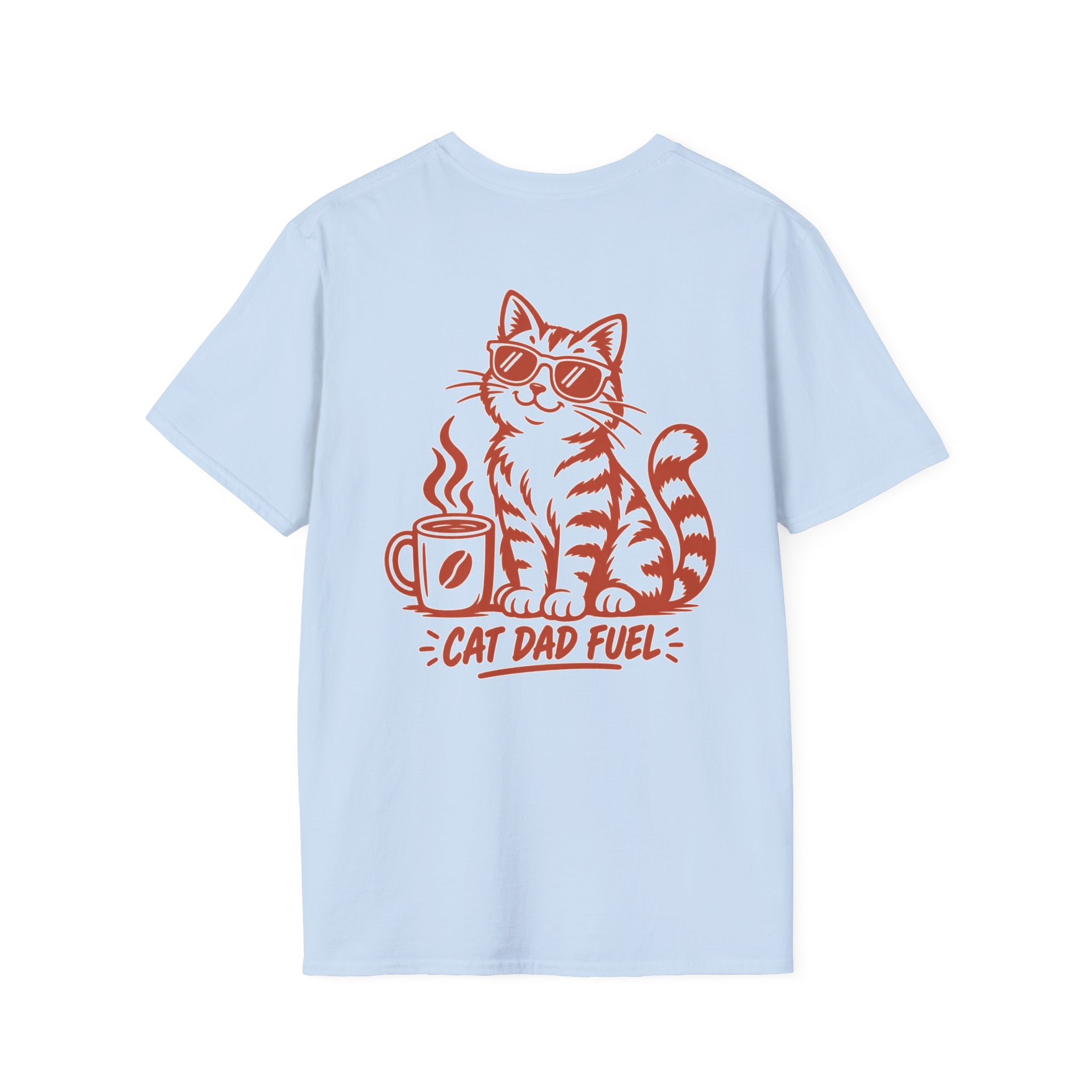 Cat Dad Shirt Cat Dad Fuel Funny Coffee Cat Lover Graphic Tee Unique Gift Funny Tshirt