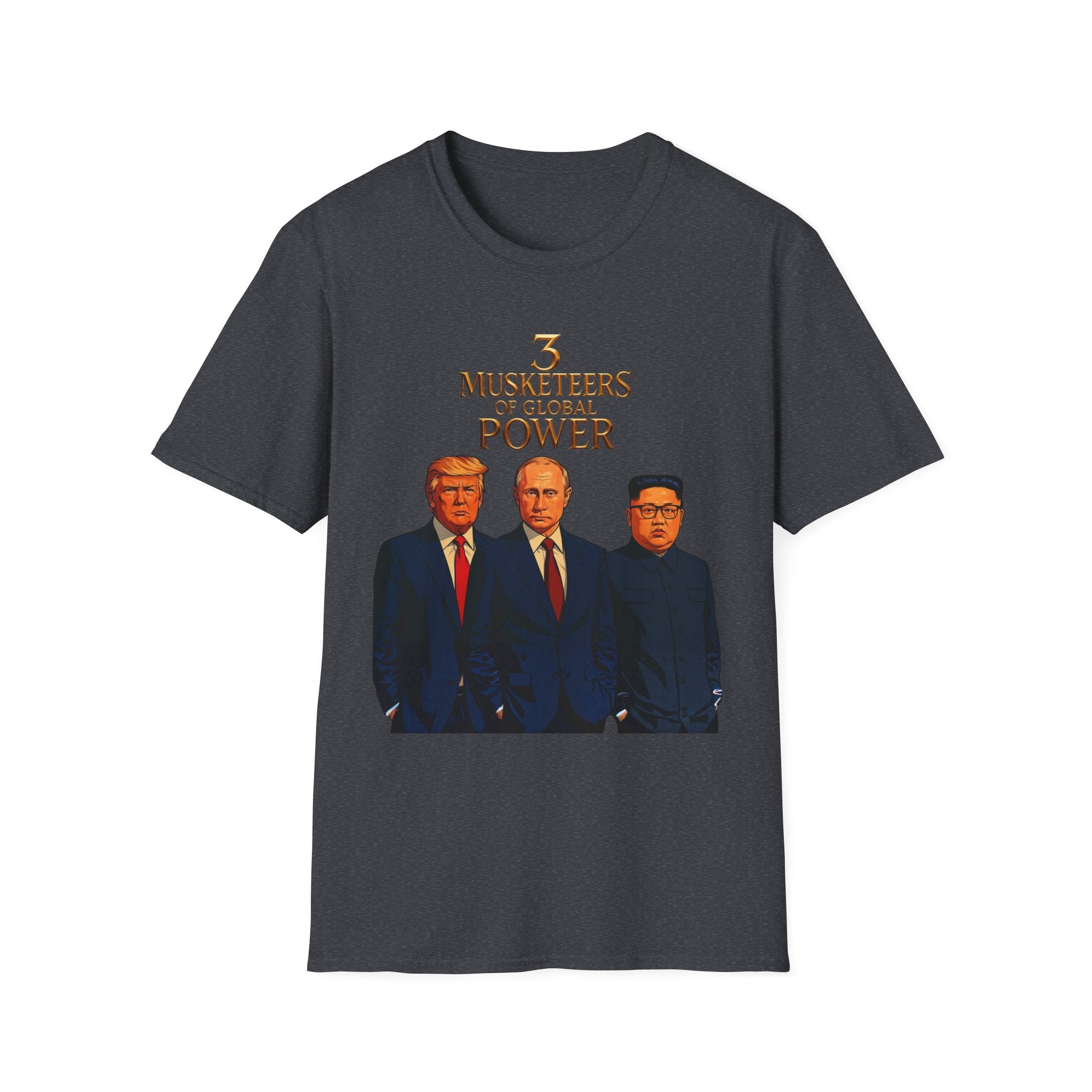 Funny Donald Trump Kim Putin T-Shirt Unique Unisex Softstyle Gift Men Woman Tee