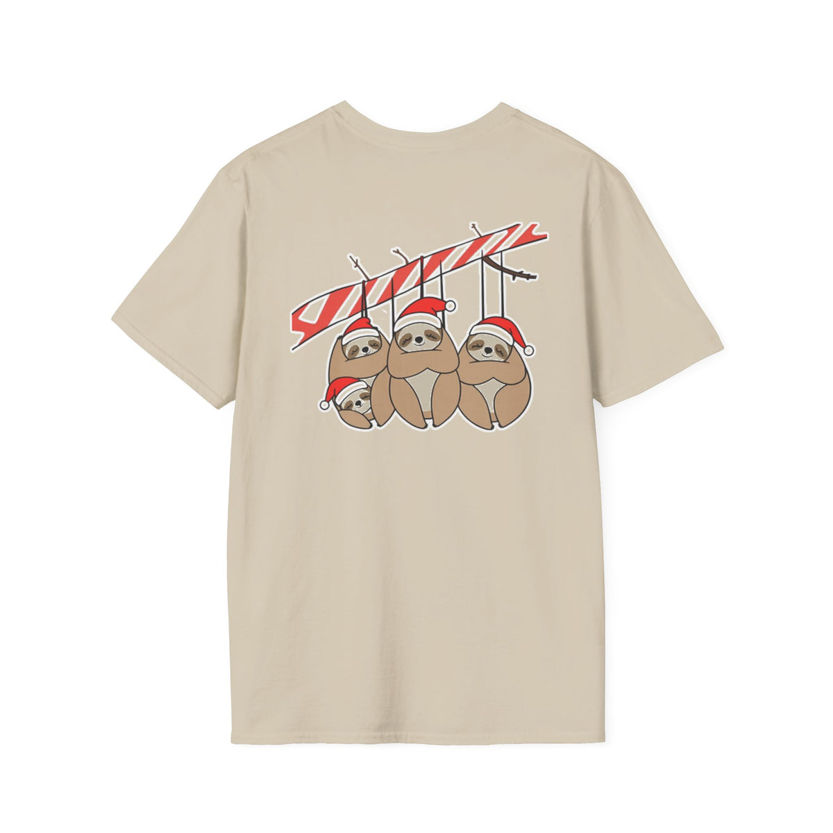 Christmas Sloths Family T-Shirt | Cute Cartoon Holiday Design Unique Holiday Gift Shirt