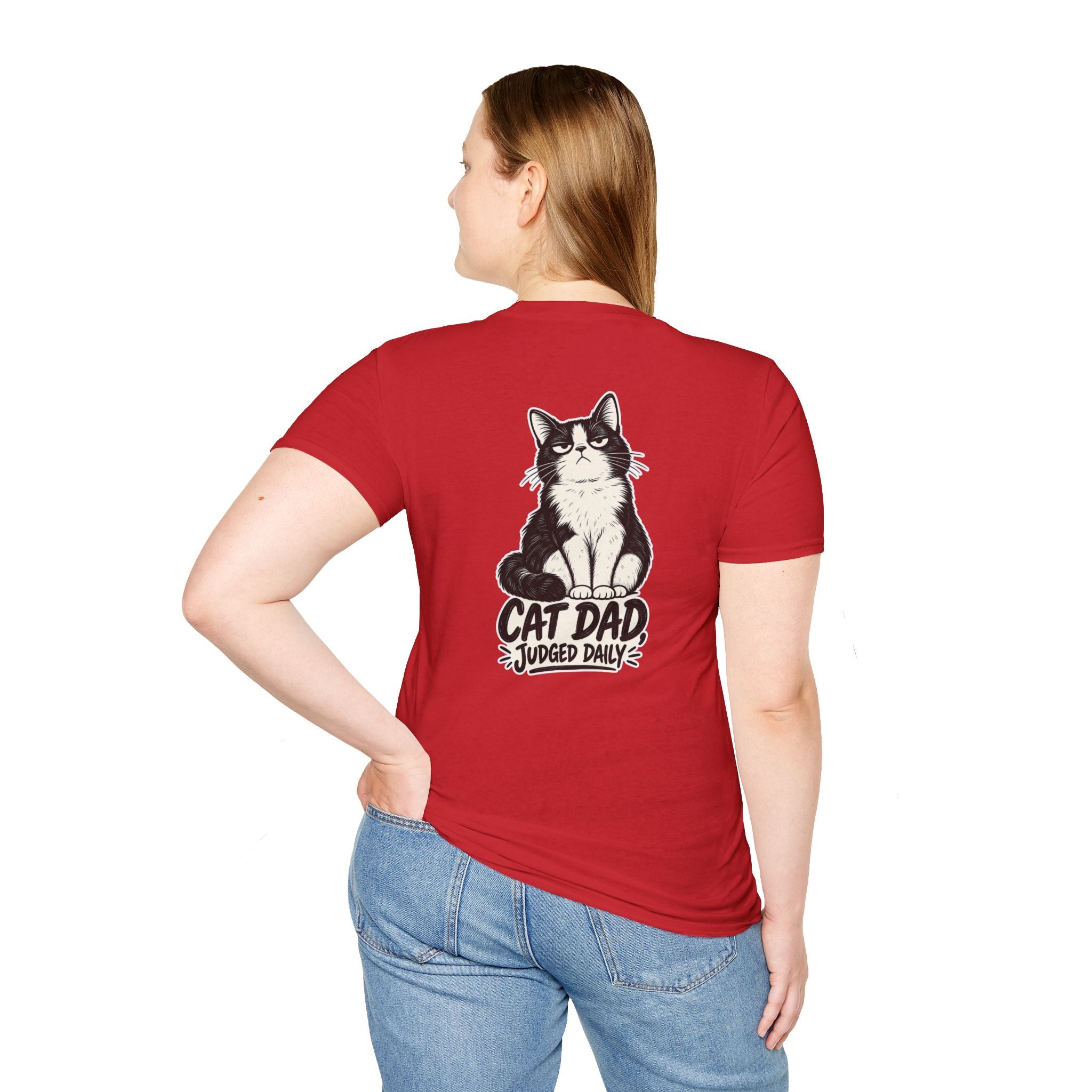 Cat Dad Shirt Judged Daily Funny Cat Lover Graphic Tee Dark Humor Tee Unique Gift Funny Tshirt