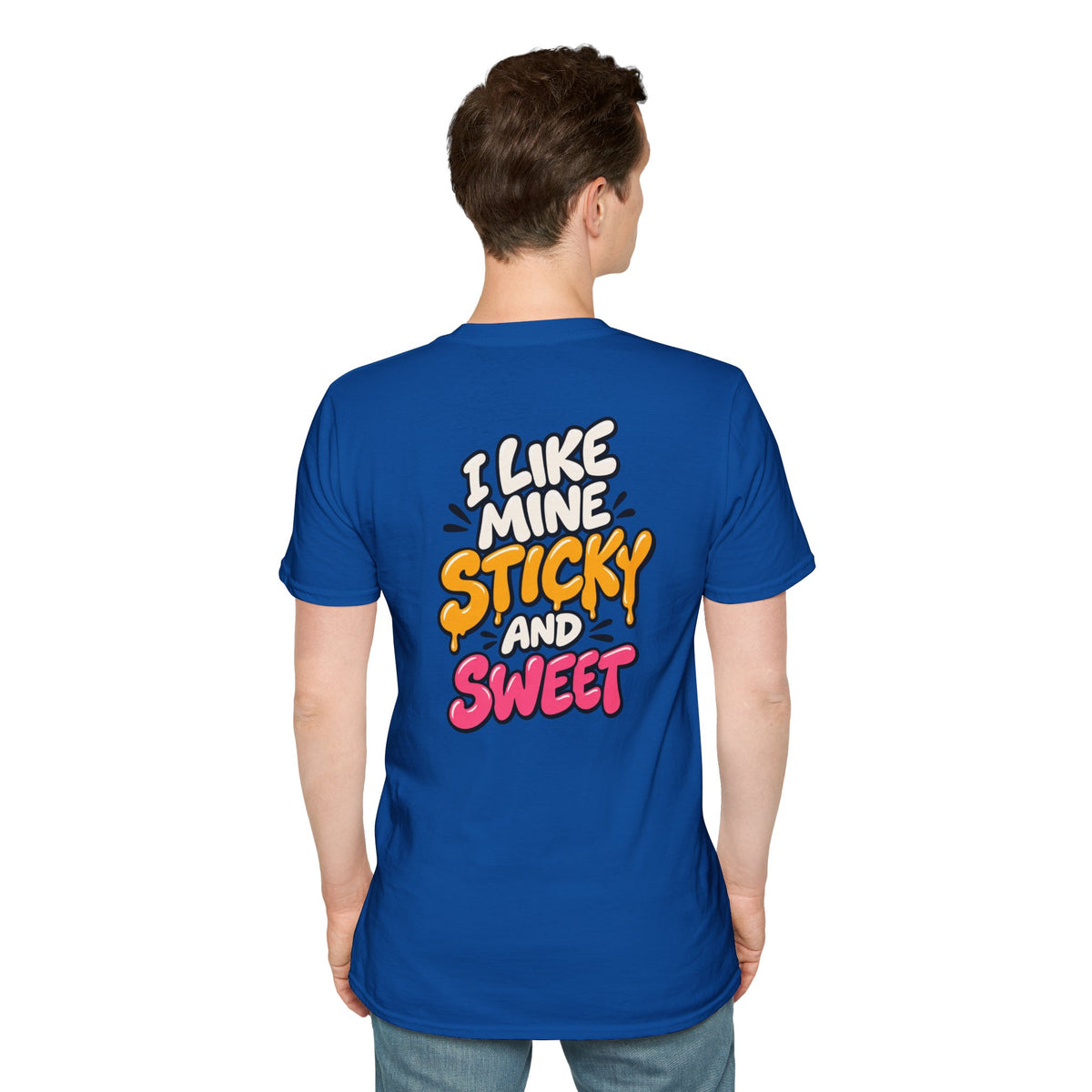 Dark Humor Funny Tshirt I LIKE MINE STICKY AND SWEET Tee Unique Gift