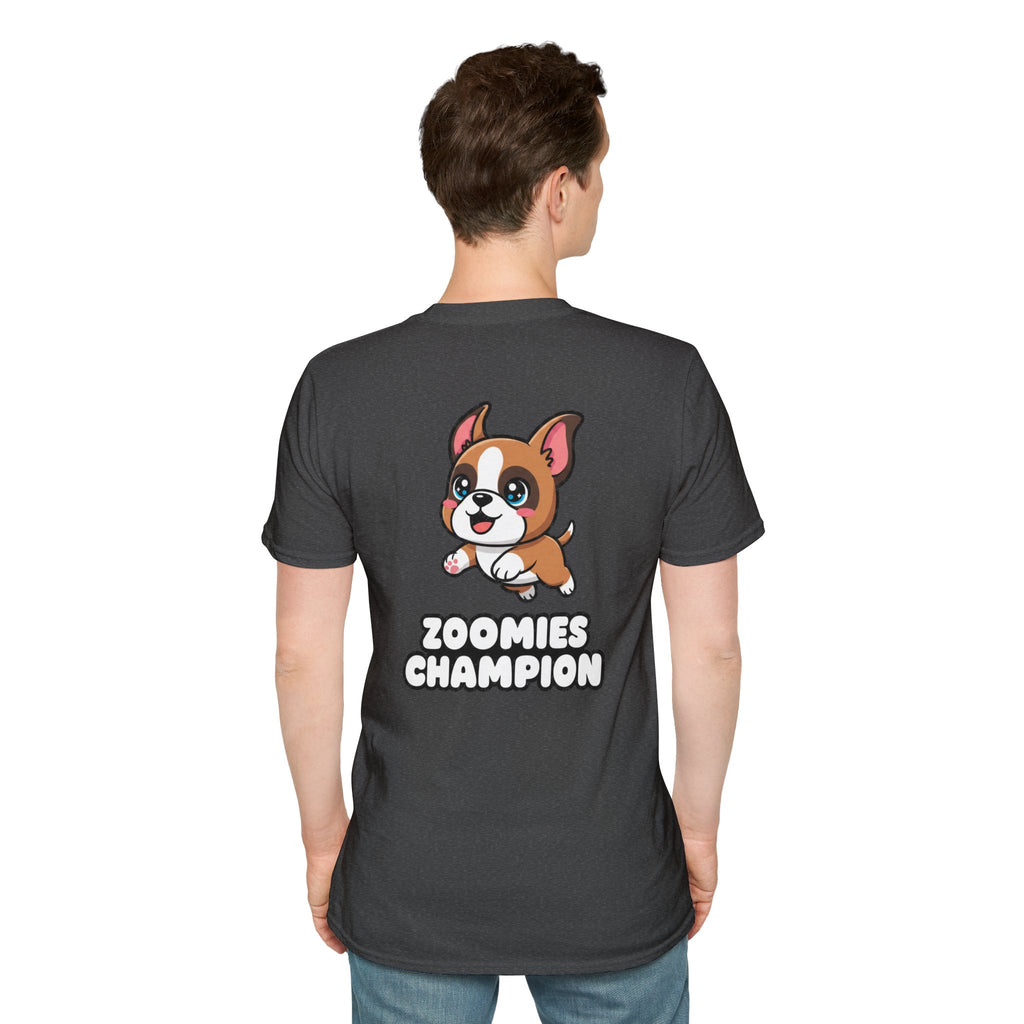 Cute Boxer Shirt Zoomies Champion Funny Dog Lover Unisex Softstyle Tee Gift