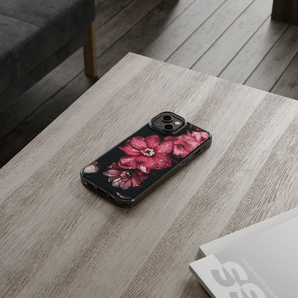 Pink Flowers Clear Cases iPhone Case Samsung Phone Case Unique Gift Cute Phone Cover Unique iPhone 17 Pro Max Phone Case