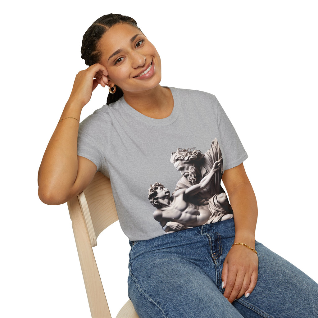 Funny Albert Einstein Unisex Softstyle T-Shirt Unique Gift Cotton T-shirt Art