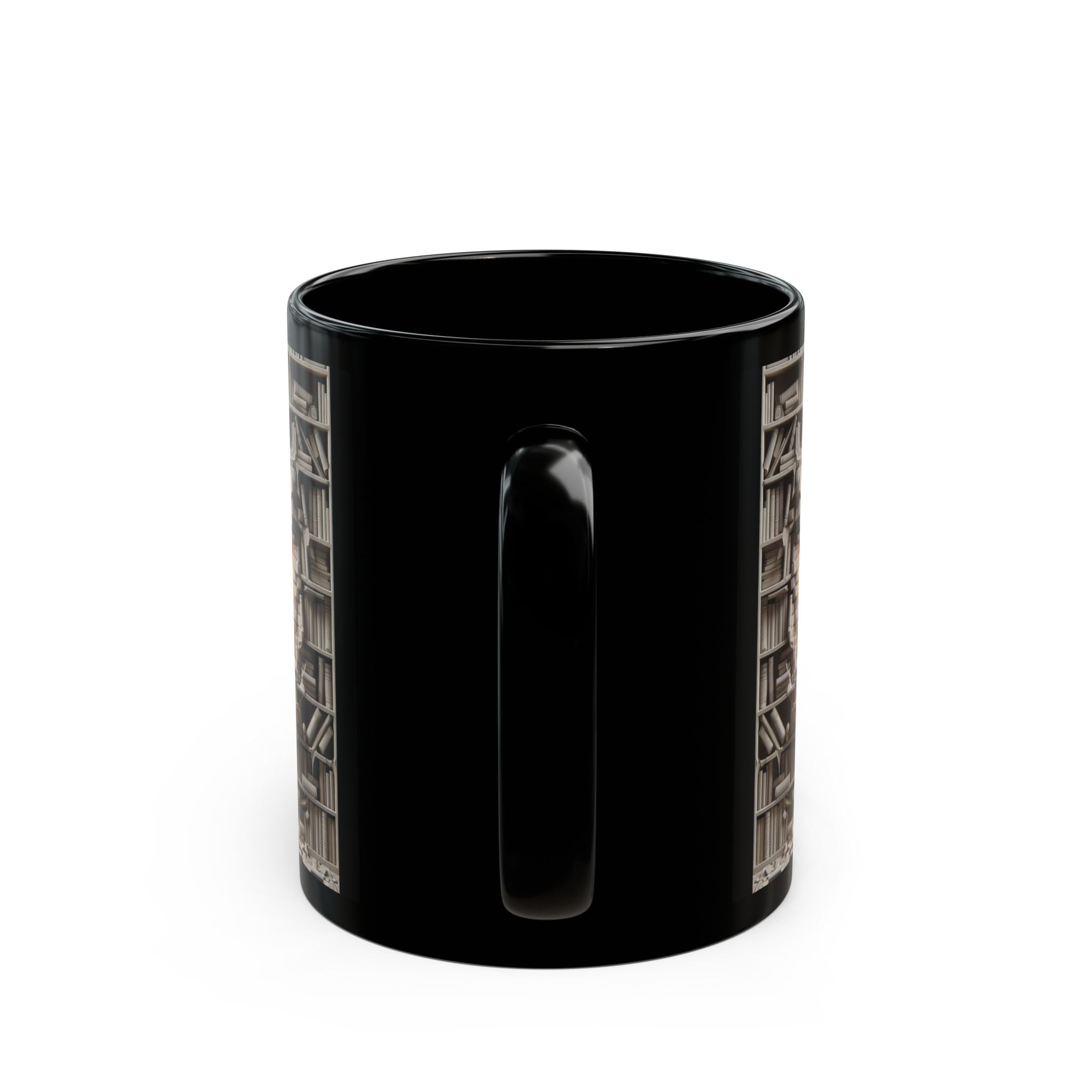 3D Bookshelf Mug-Library Book Mugs Funny Ceramic Mug Unique Gift Cup Work Office