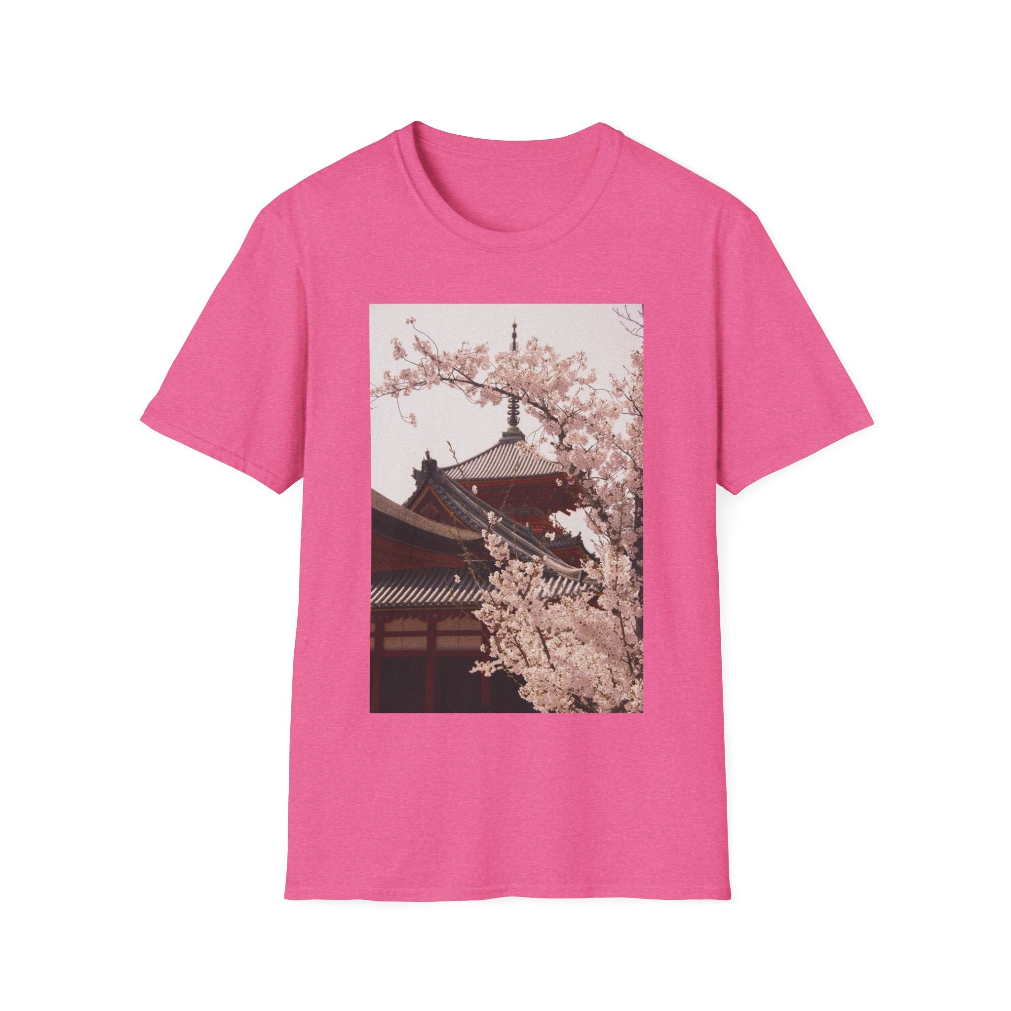 Japanese Art Shirt Sakura Cherry Blossom Japan's Flower Unisex Softstyle T-Shirt