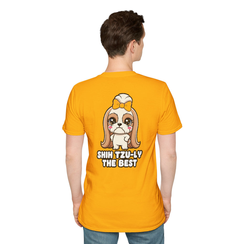 Cute Shih Tzu Shirt Shih Tzu-ly The Best Funny Dog Lover Unisex Softstyle Tee Gift
