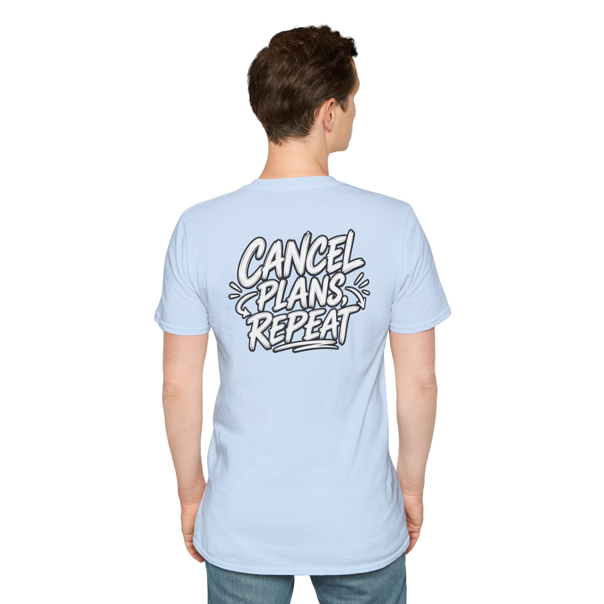 Introvert Shirt Cancel Plans Repeat Funny Dark Humor Sarcastic Graphic Tee Funny Office Tshirt