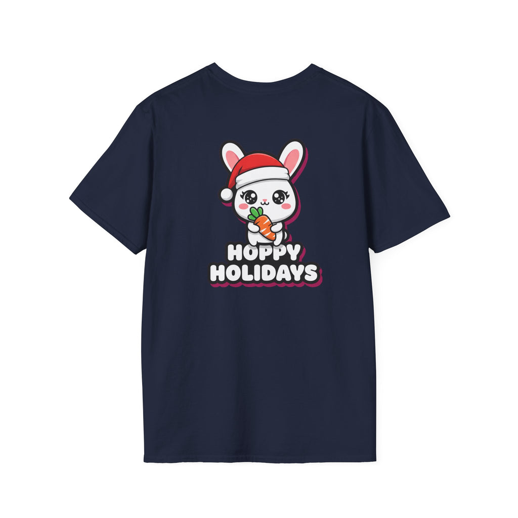 Cute Christmas Shirt Hoppy Holidays Funny Animal Unisex Softstyle Tee Christmas Gift