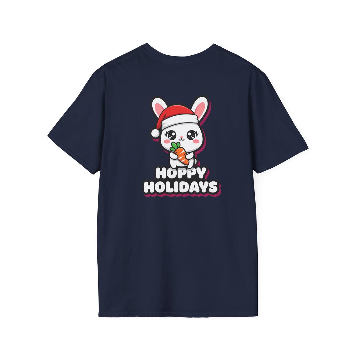 Cute Christmas Shirt Hoppy Holidays Funny Animal Unisex Softstyle Tee Christmas Gift