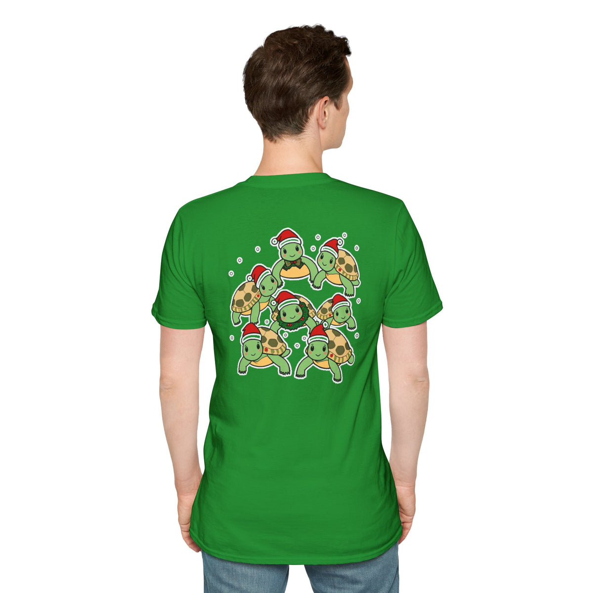 Christmas Turtles Family T-Shirt | Cute Cartoon Unique Holiday Design Gift Shirt