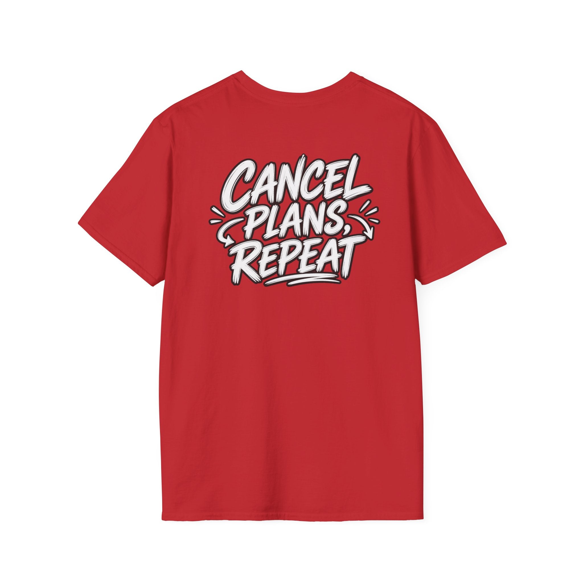 Introvert Shirt Cancel Plans Repeat Funny Dark Humor Sarcastic Graphic Tee Funny Office Tshirt