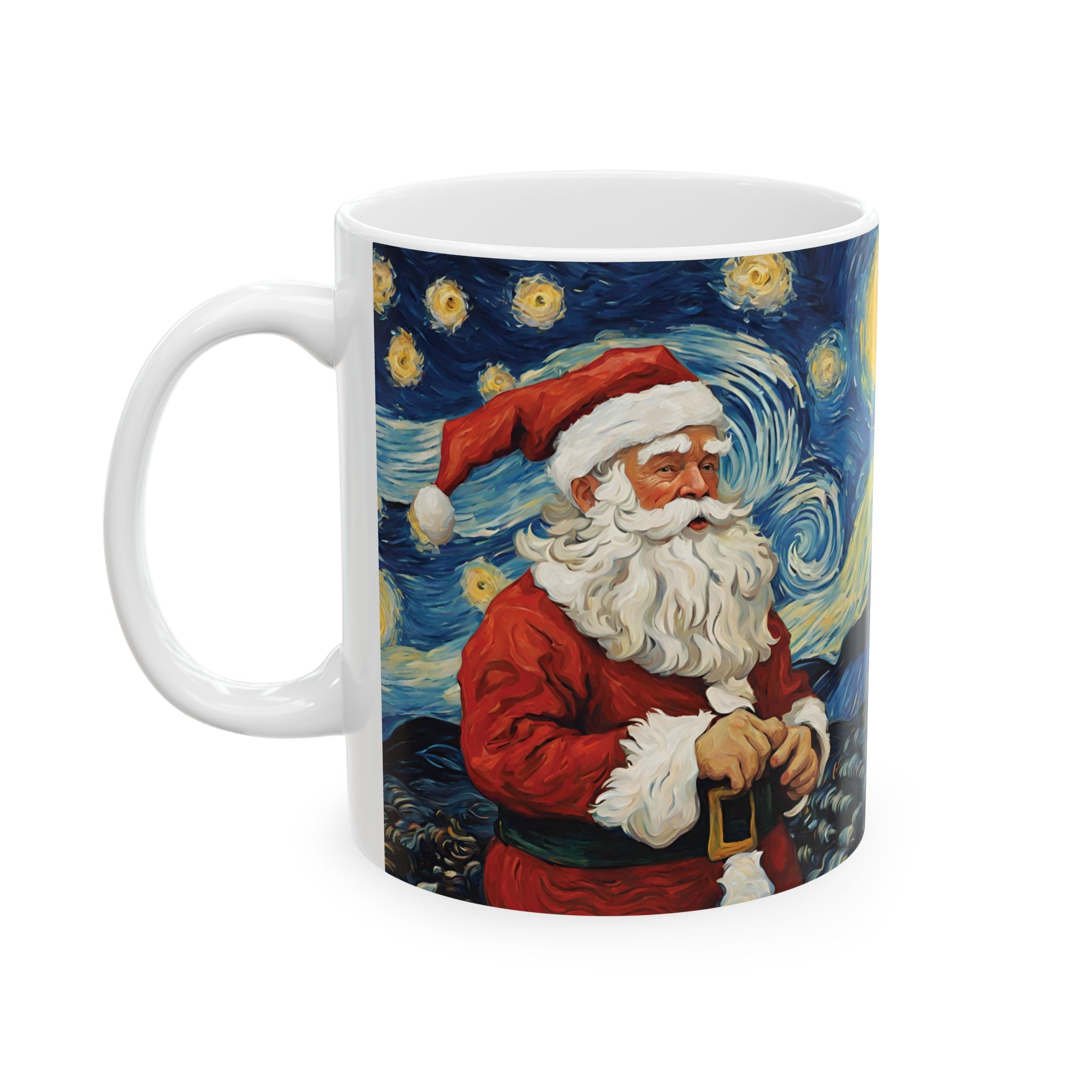 Christmas Mug Van Gogh Mug Starry Night Santa Claus Unique Funny Coffee Cup Gift