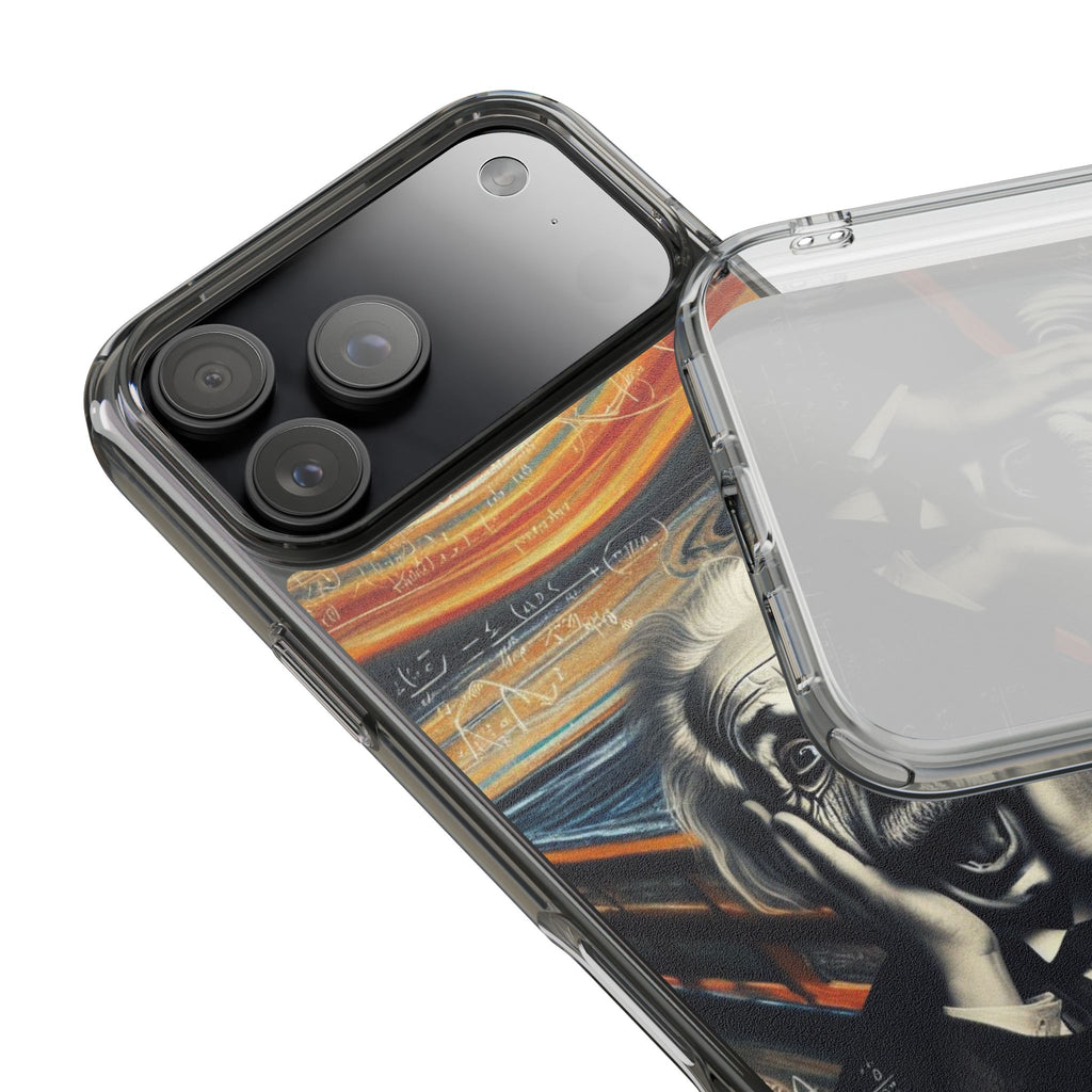 Funny Einstein Clear Phone Cases Edvard Munch Scream Unique iPhone Samsung Cases