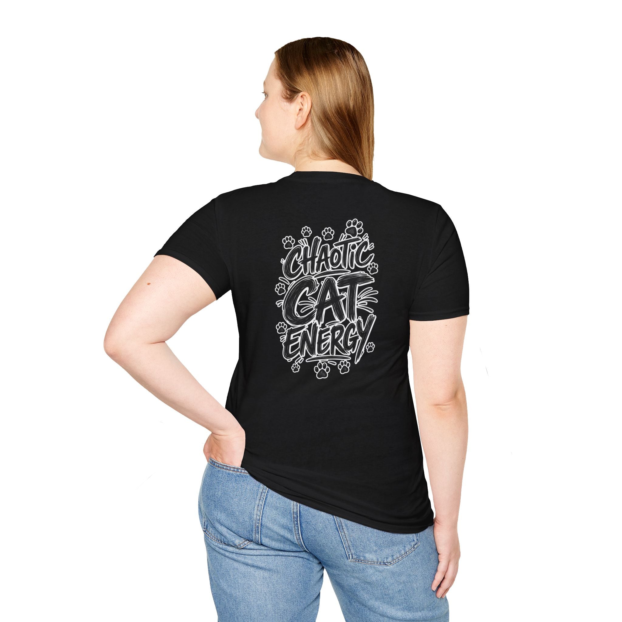 Funny Cat Shirt Chaotic Cat Energy Sarcastic Cat Lover Graphic Tee Cat Lover Graphic Tee Dark Humor Tee Unique Gift Funny Tshirt