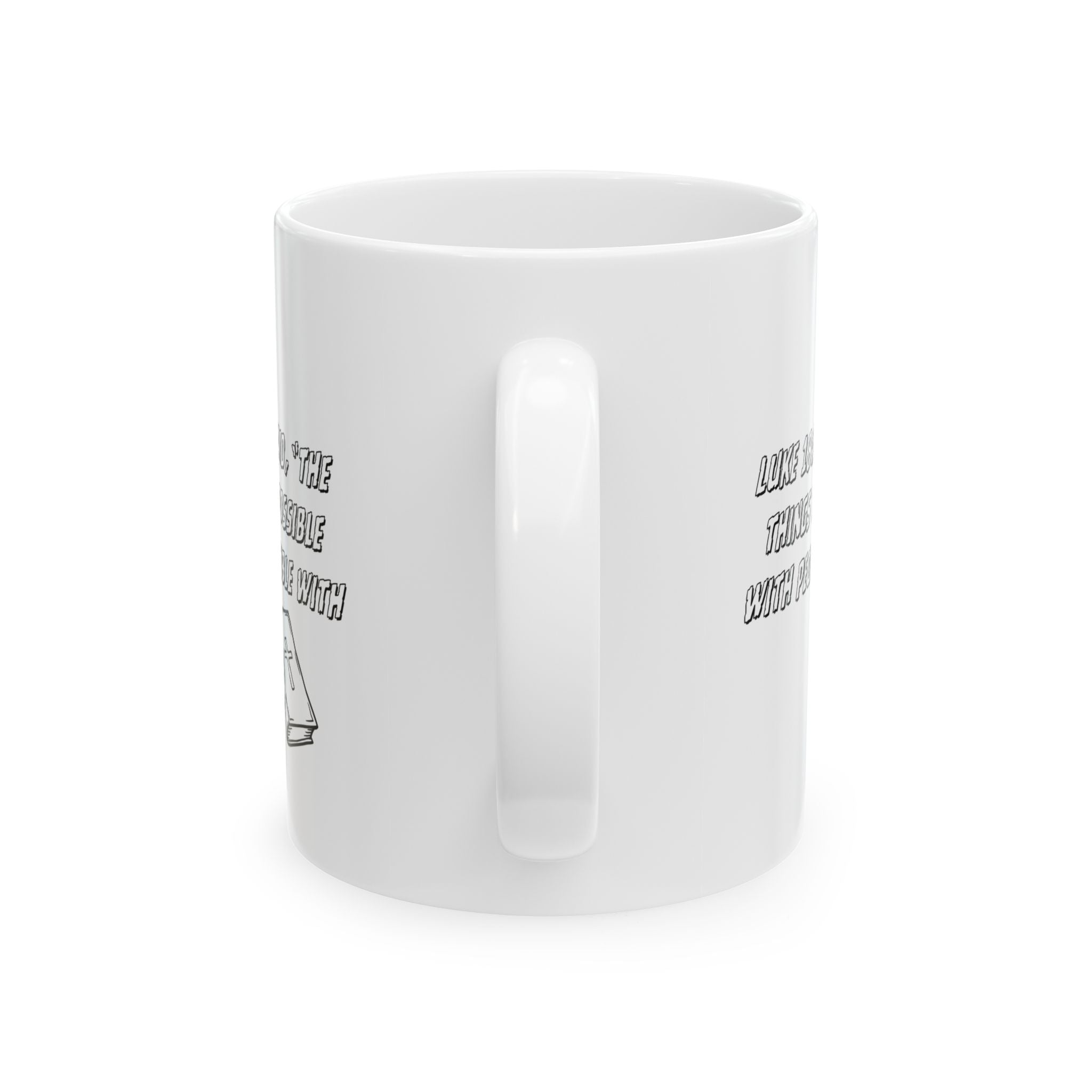 Luke 18:27 The Power of Faith Bible Coffee Mug Best Gift Jesus Christianity 11oz